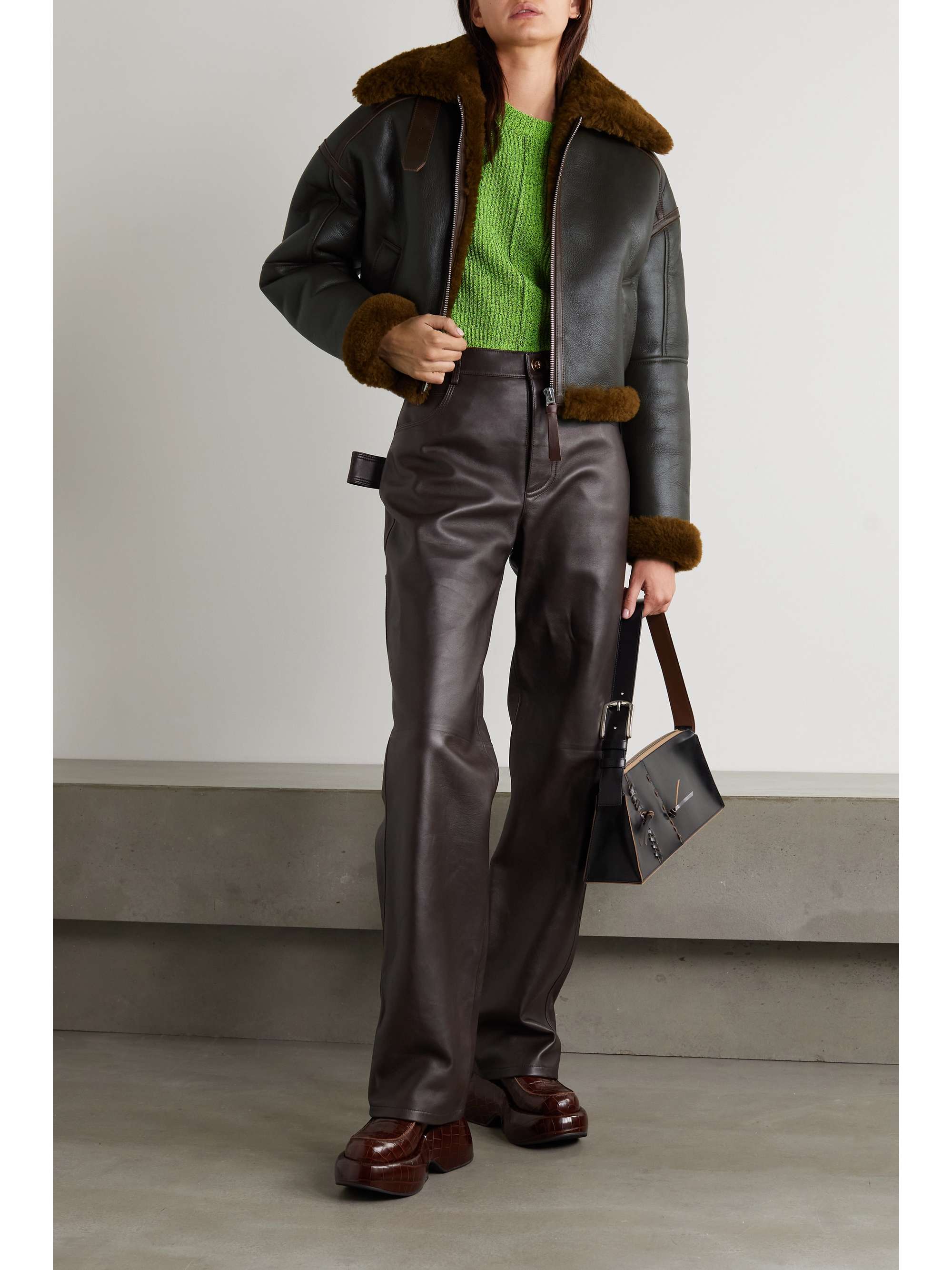 acne studios leather jacket