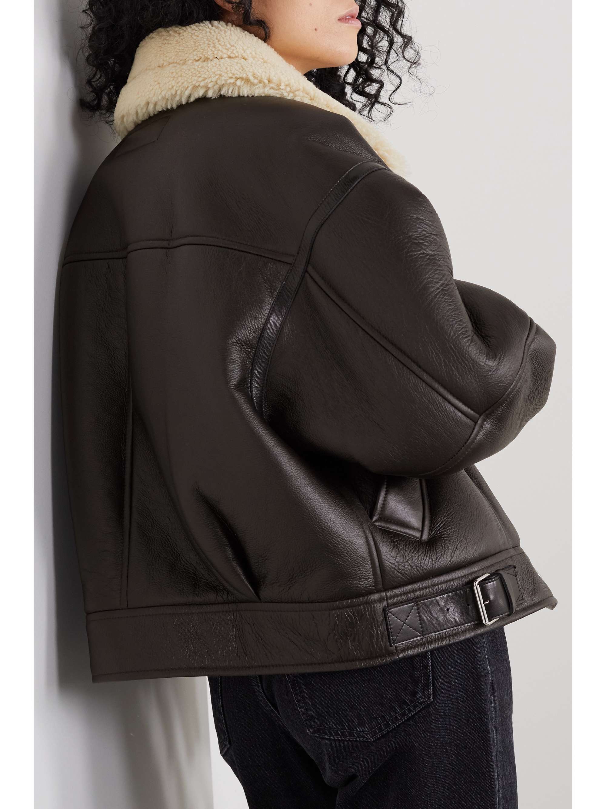 replay shearling jacket