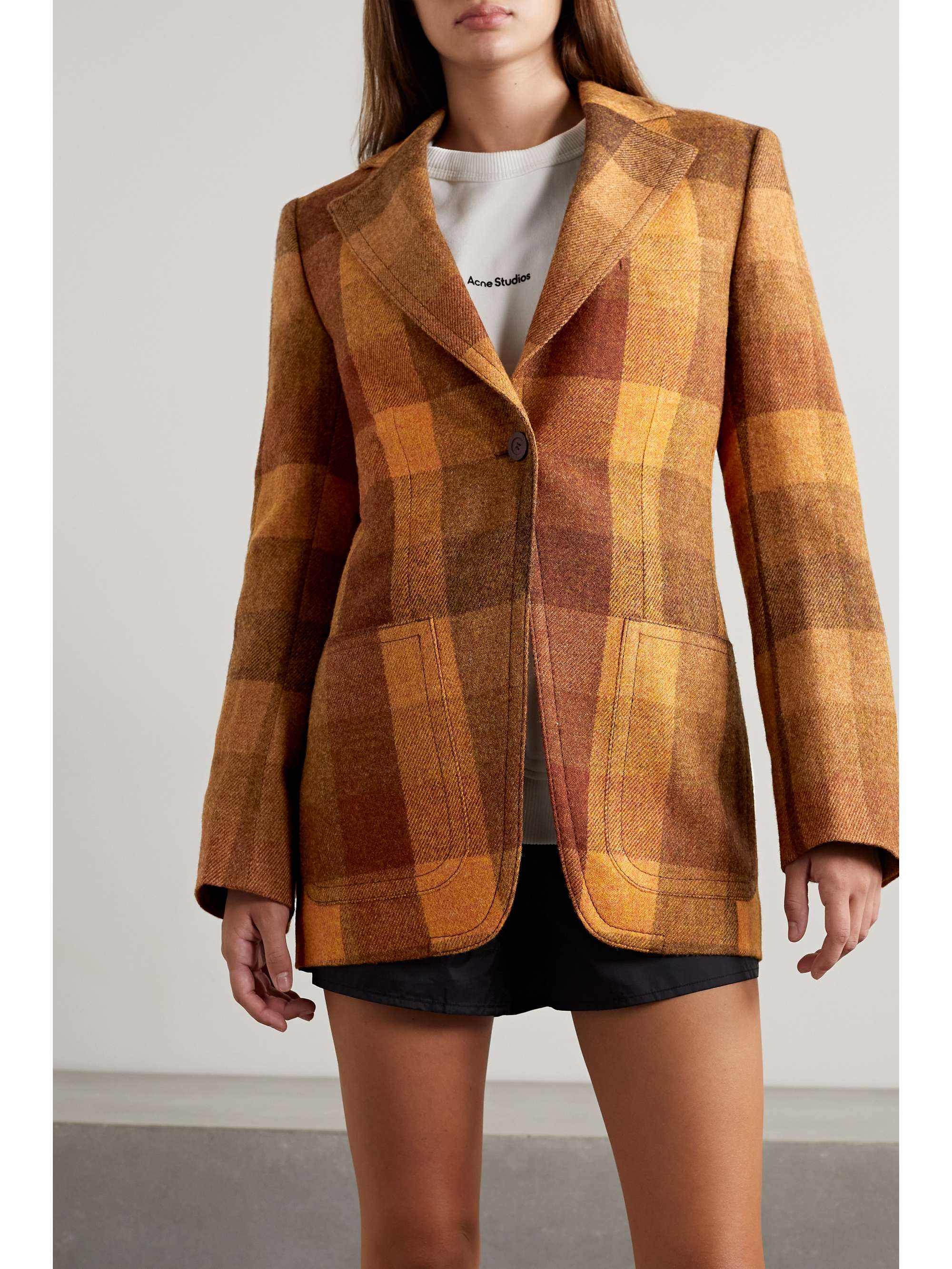 ACNE STUDIOS Checked wool blazer