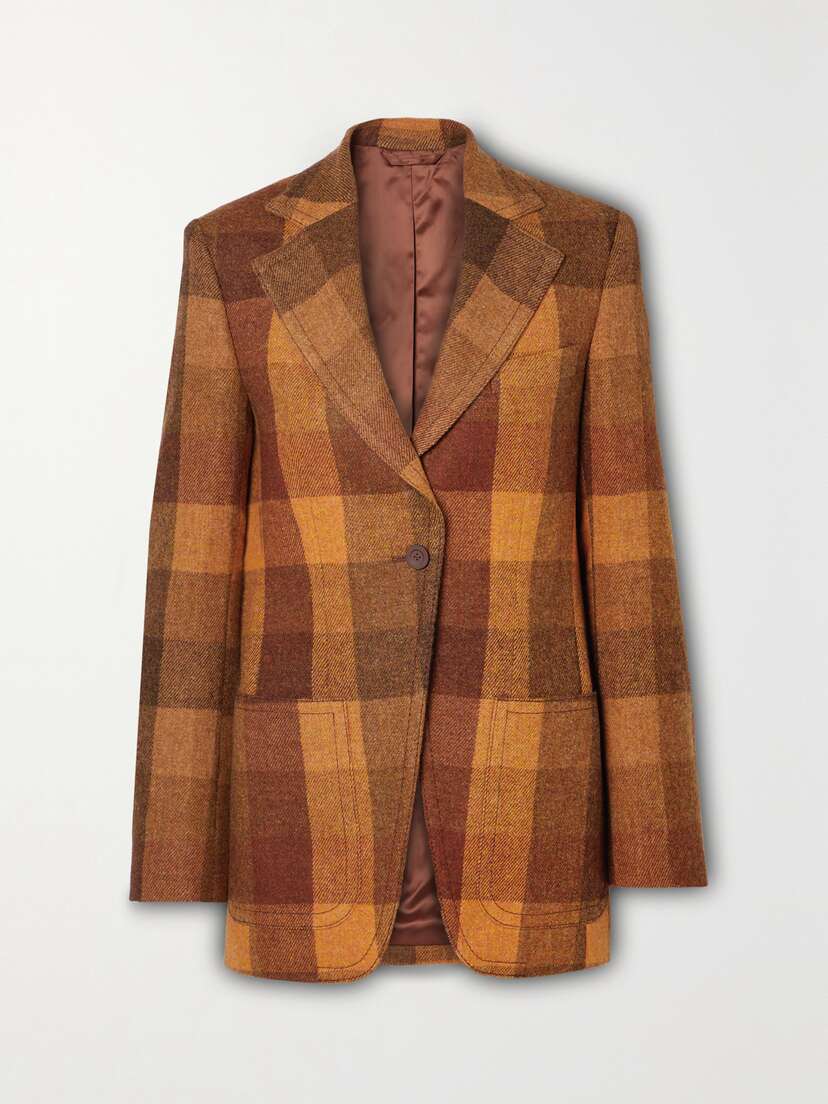 Acne Studios Checked Wool Blazer