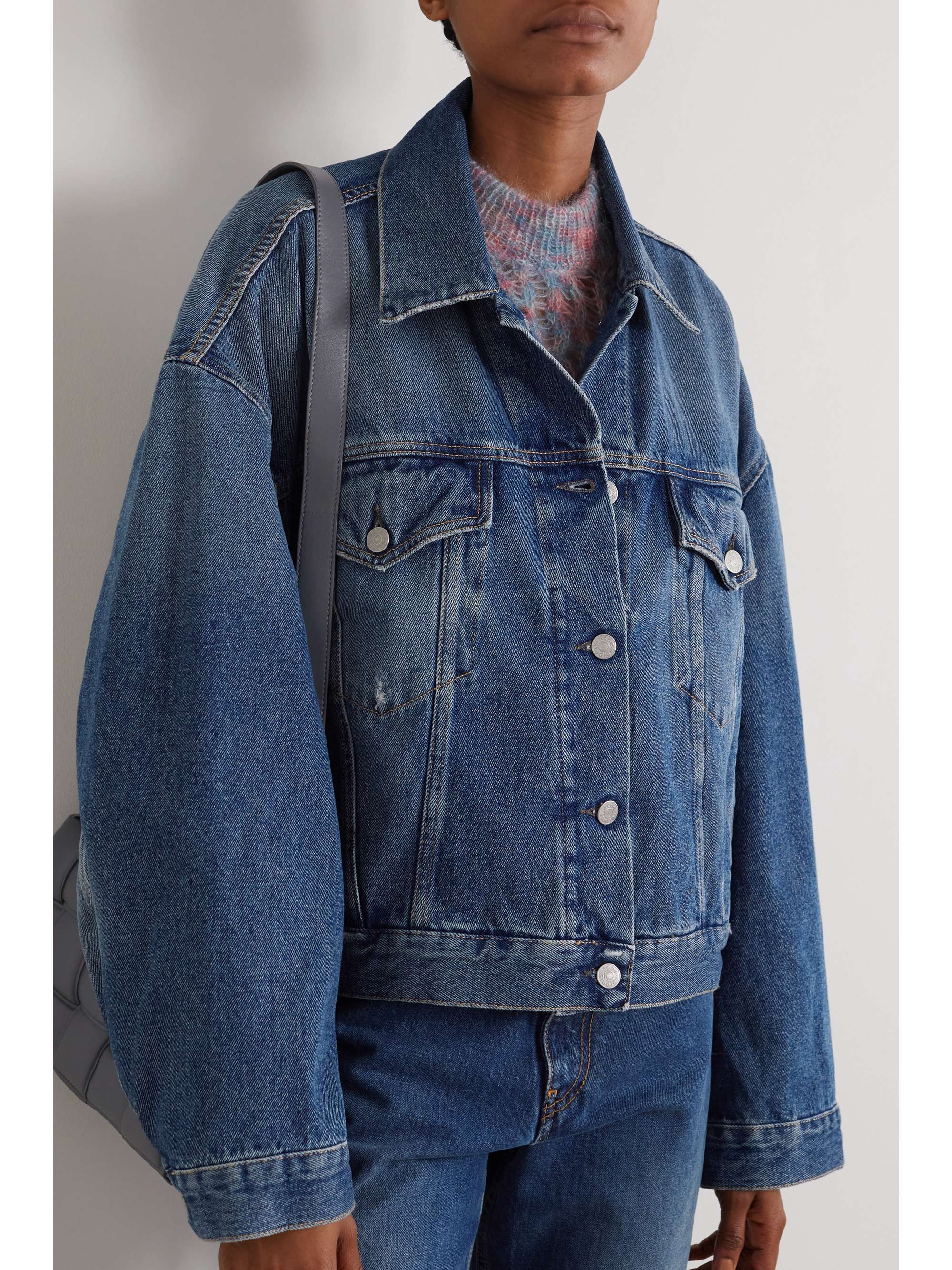 ripped denim jacket oversized