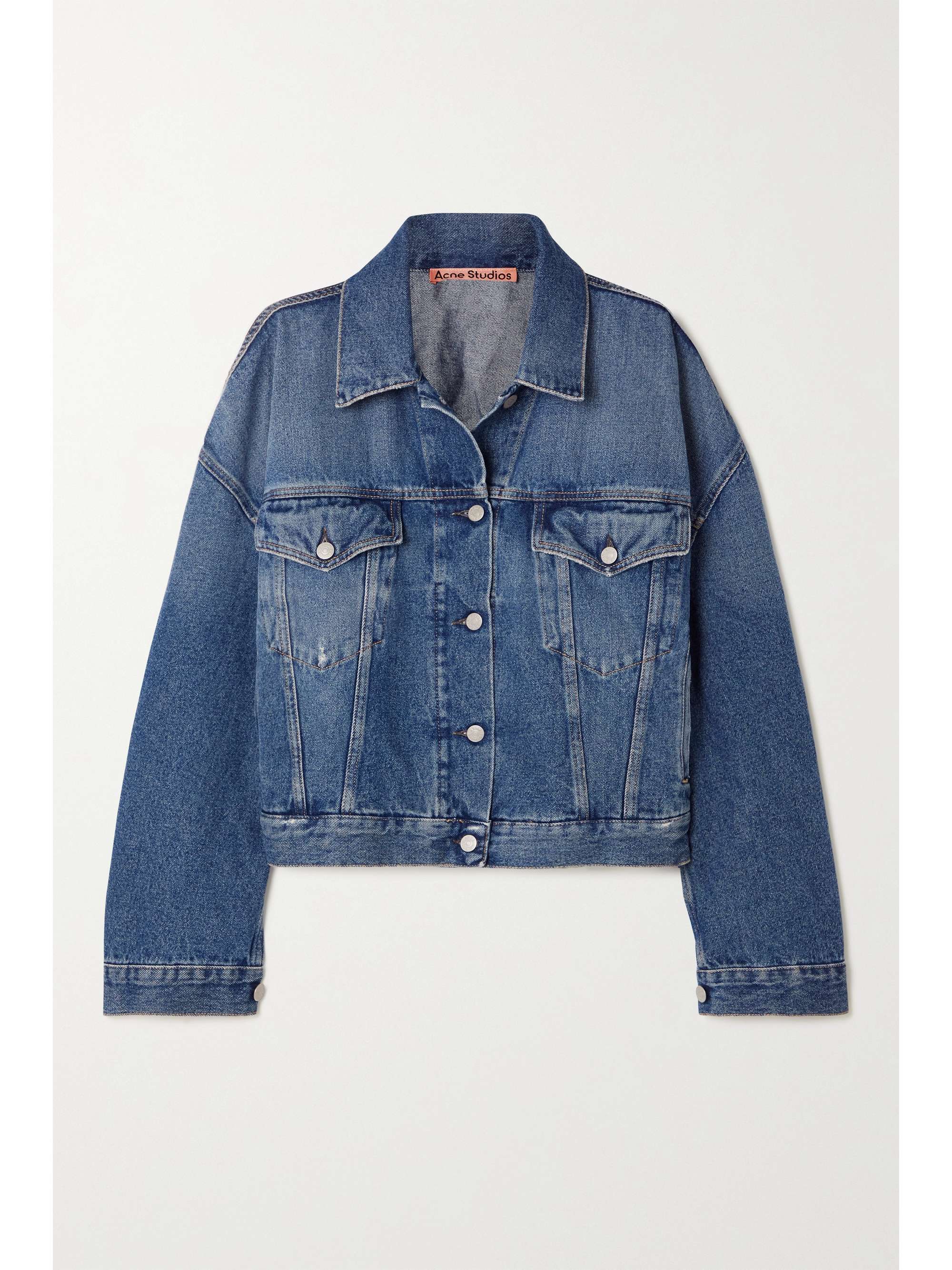 ACNE STUDIOS Oversized distressed denim jacket | NET-A-PORTER