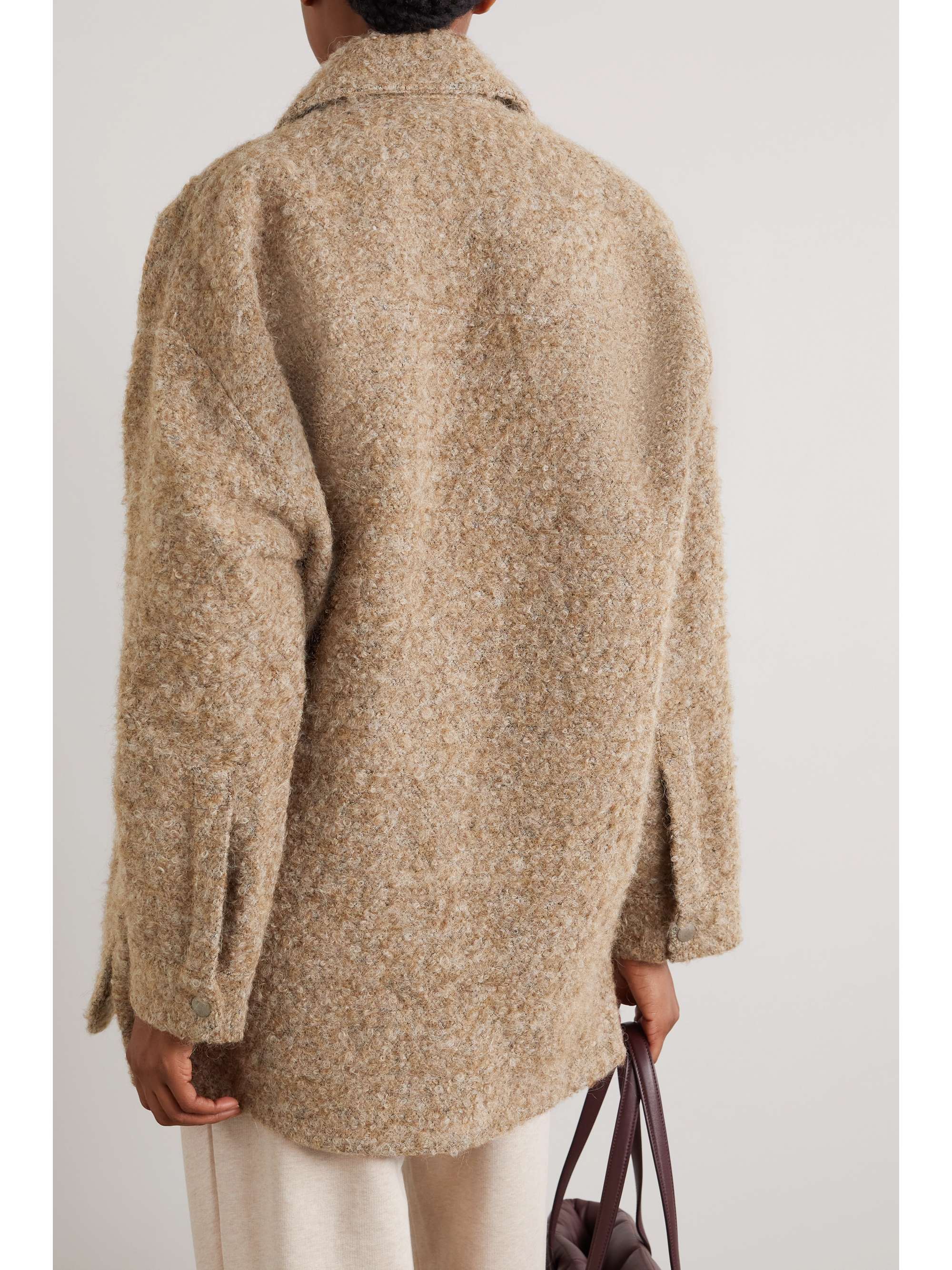boucle textured coat