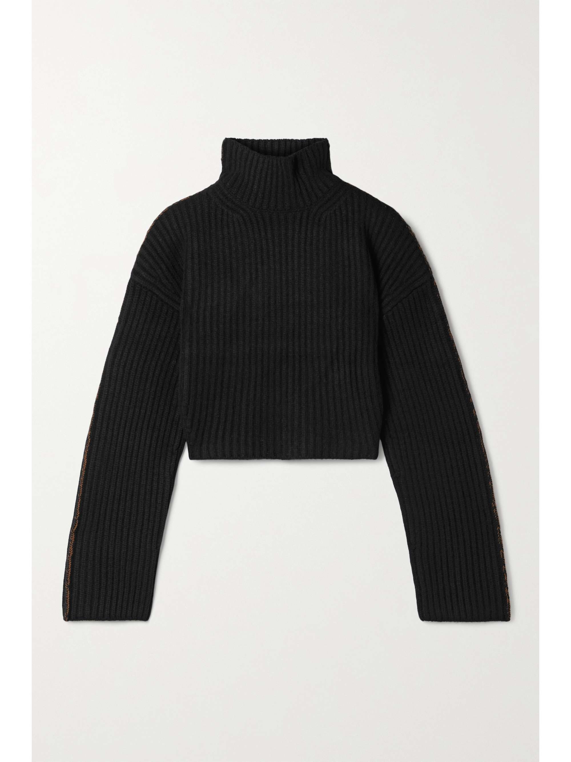 cropped black sweater