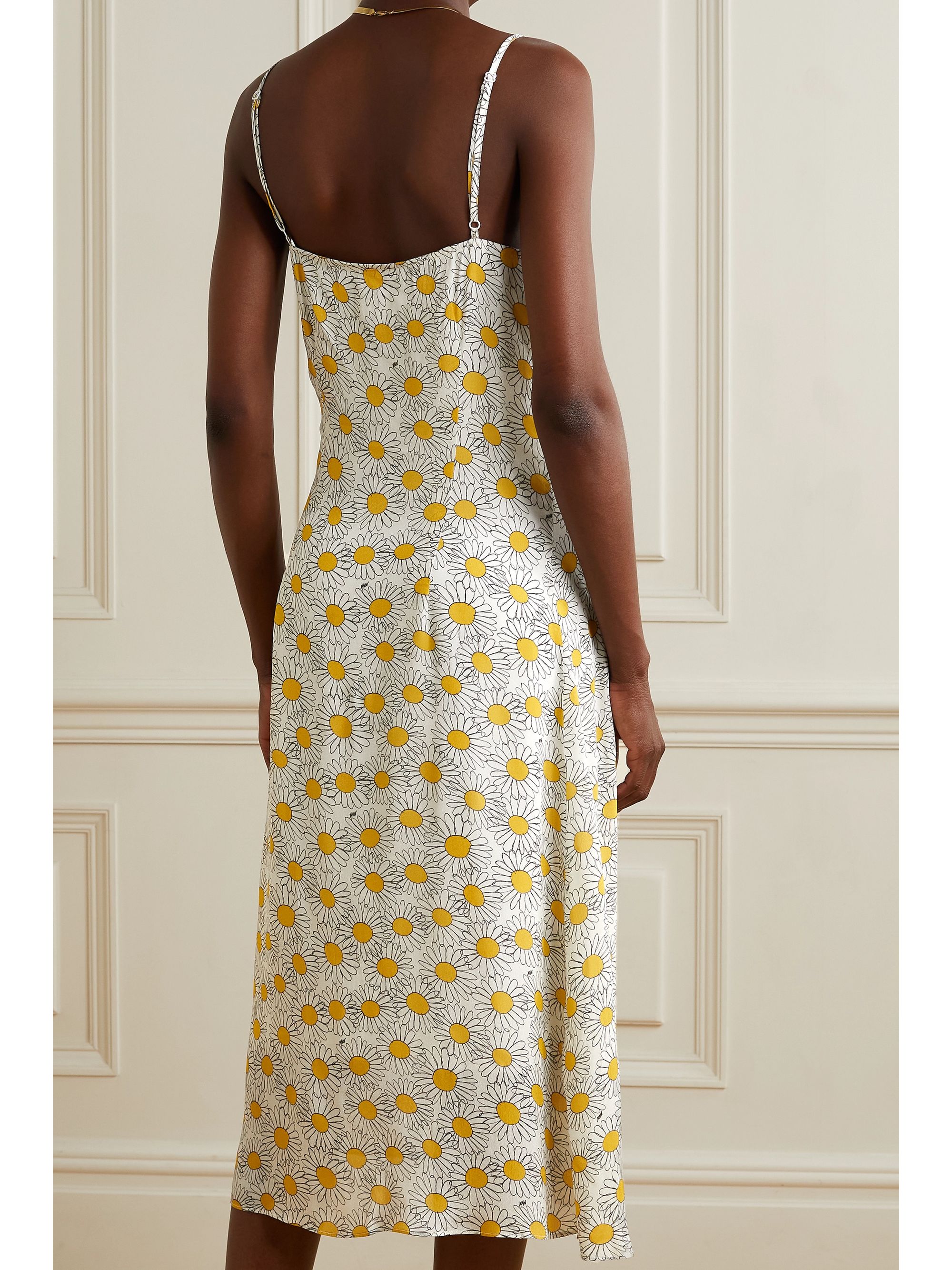 faithfull sunflower midi dress