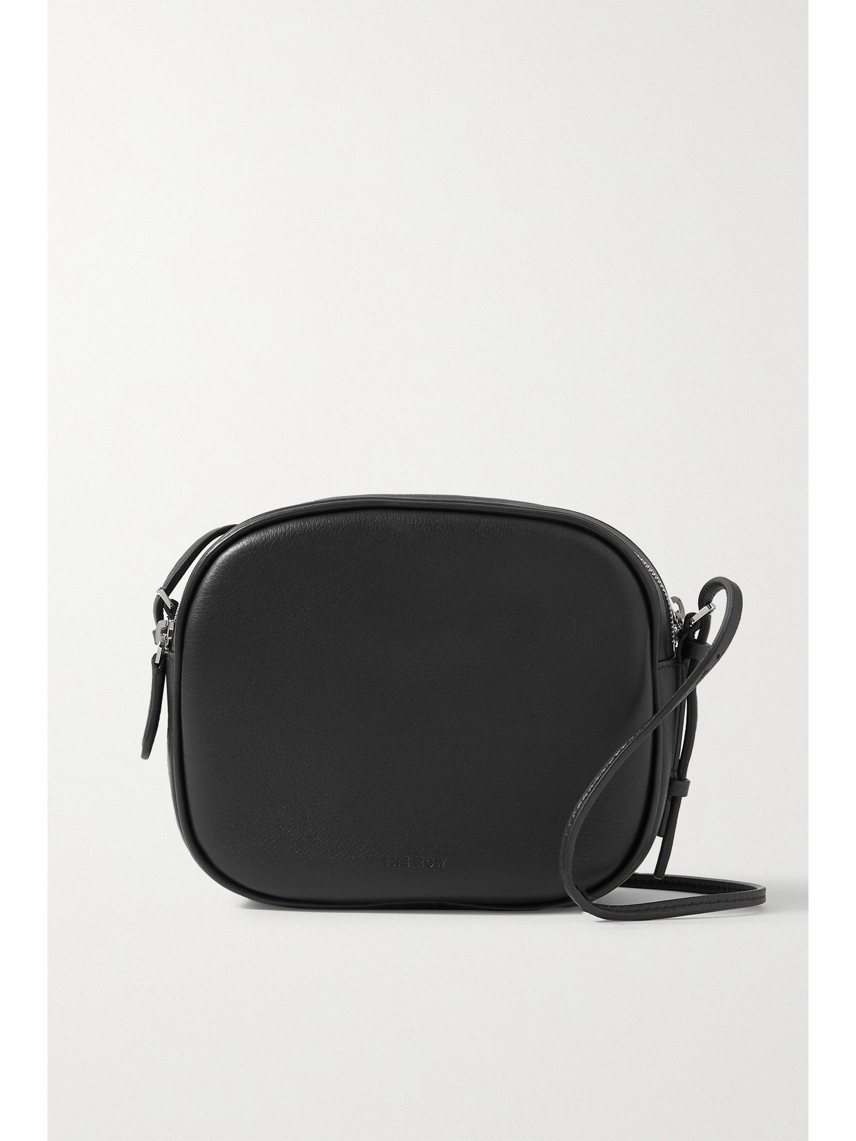 The Row Twin Two Mini Leather Shoulder Bag In Black ModeSens