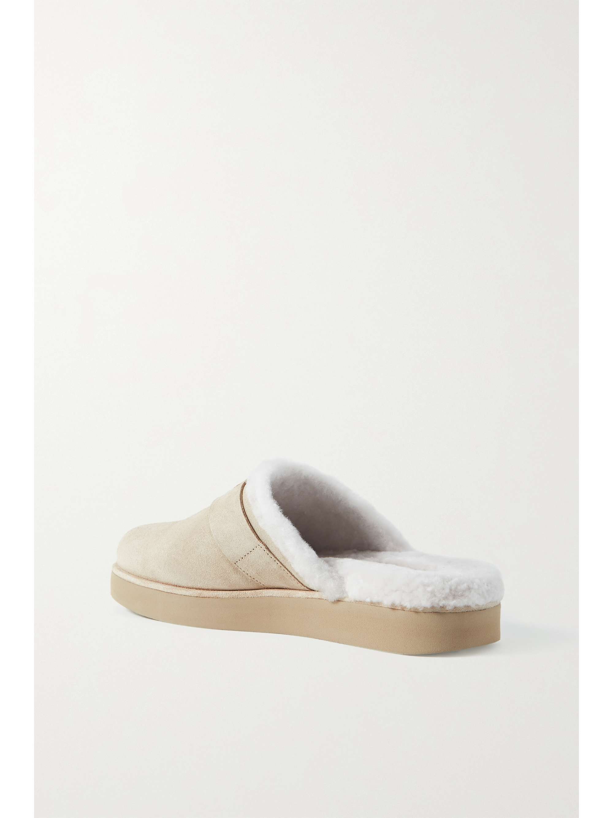 VINCE Griff shearling-lined suede mules
