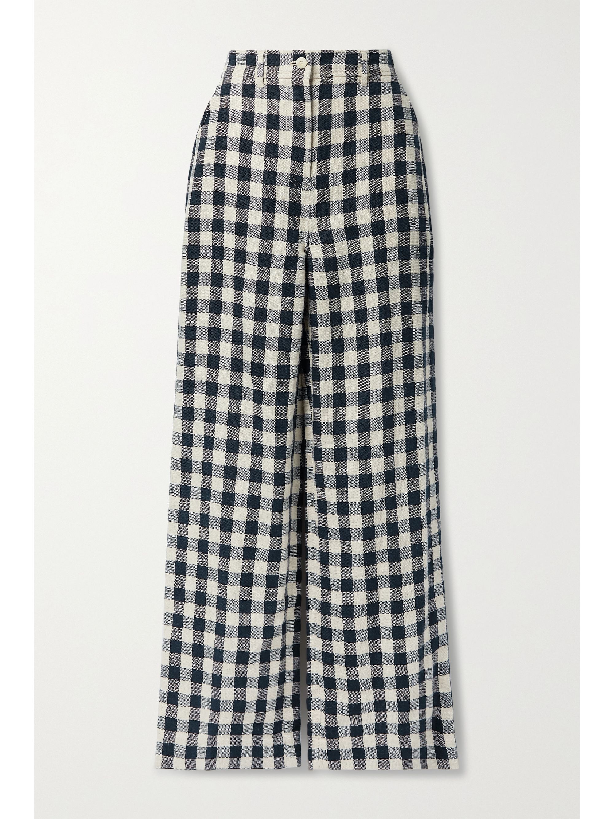 Gingham linen pants Clearance