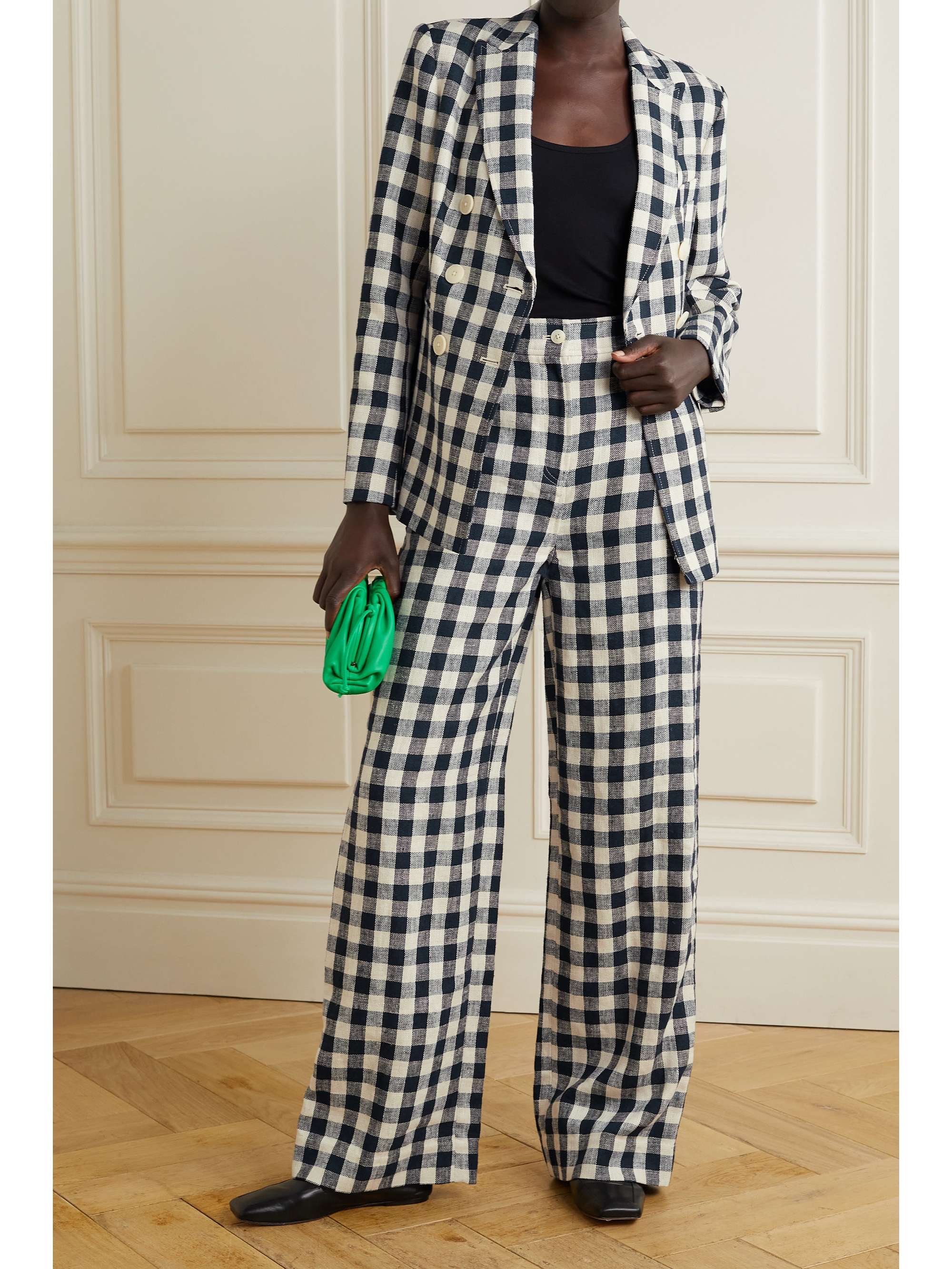tory burch wide leg track pants