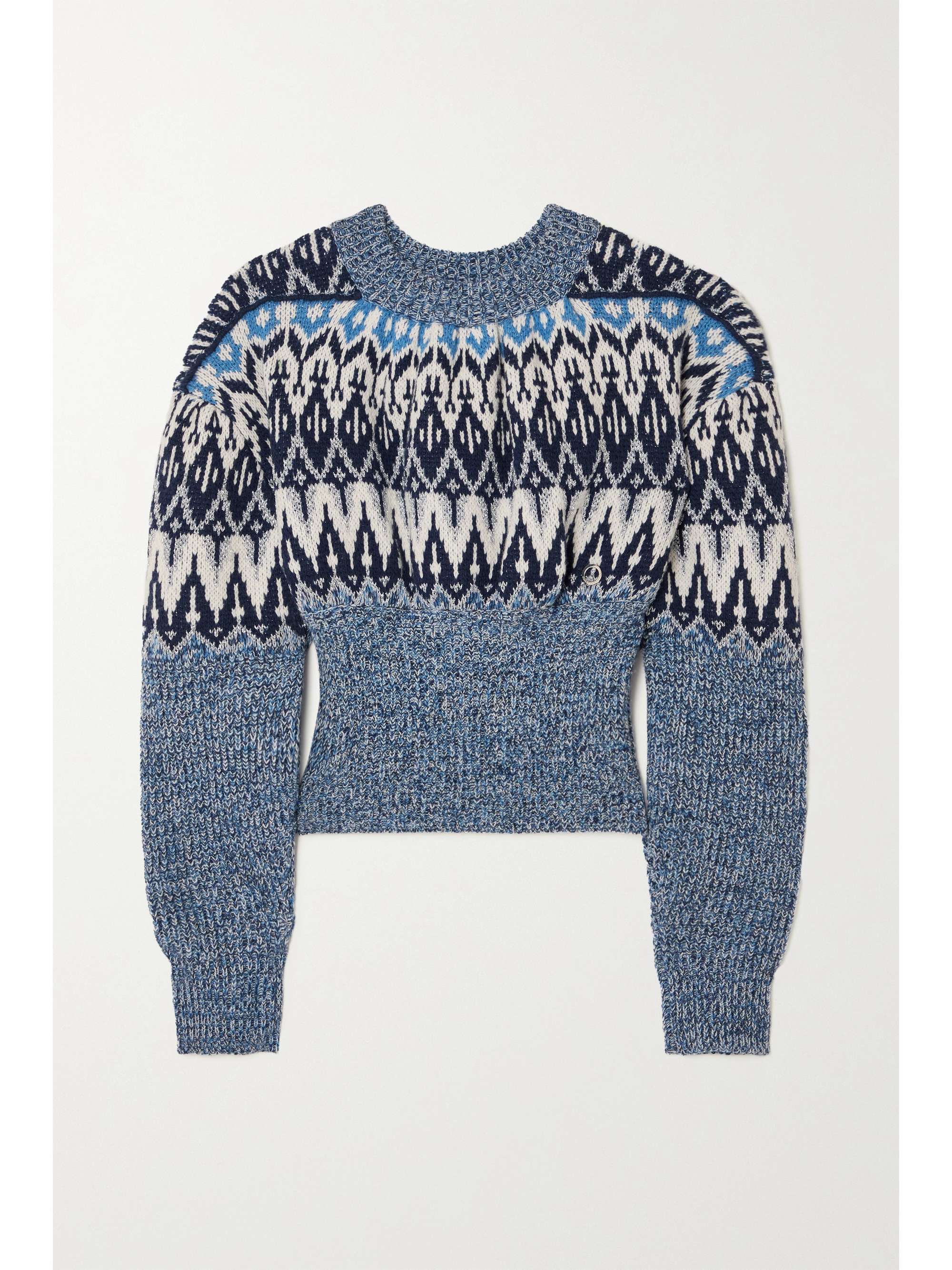 fair isle cropped sweater