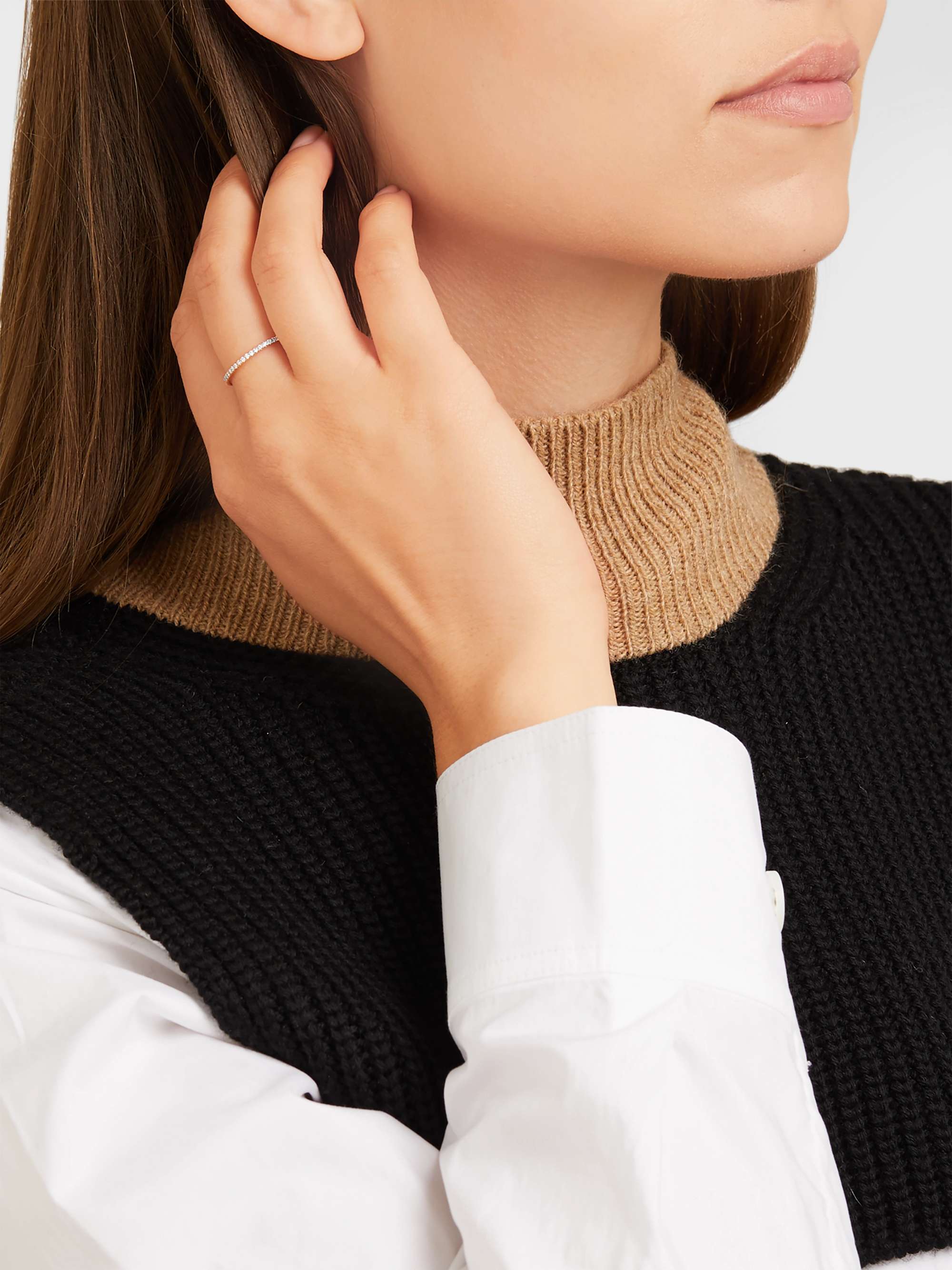 ILEANA MAKRI Thread 18-karat rose gold sapphire ring
