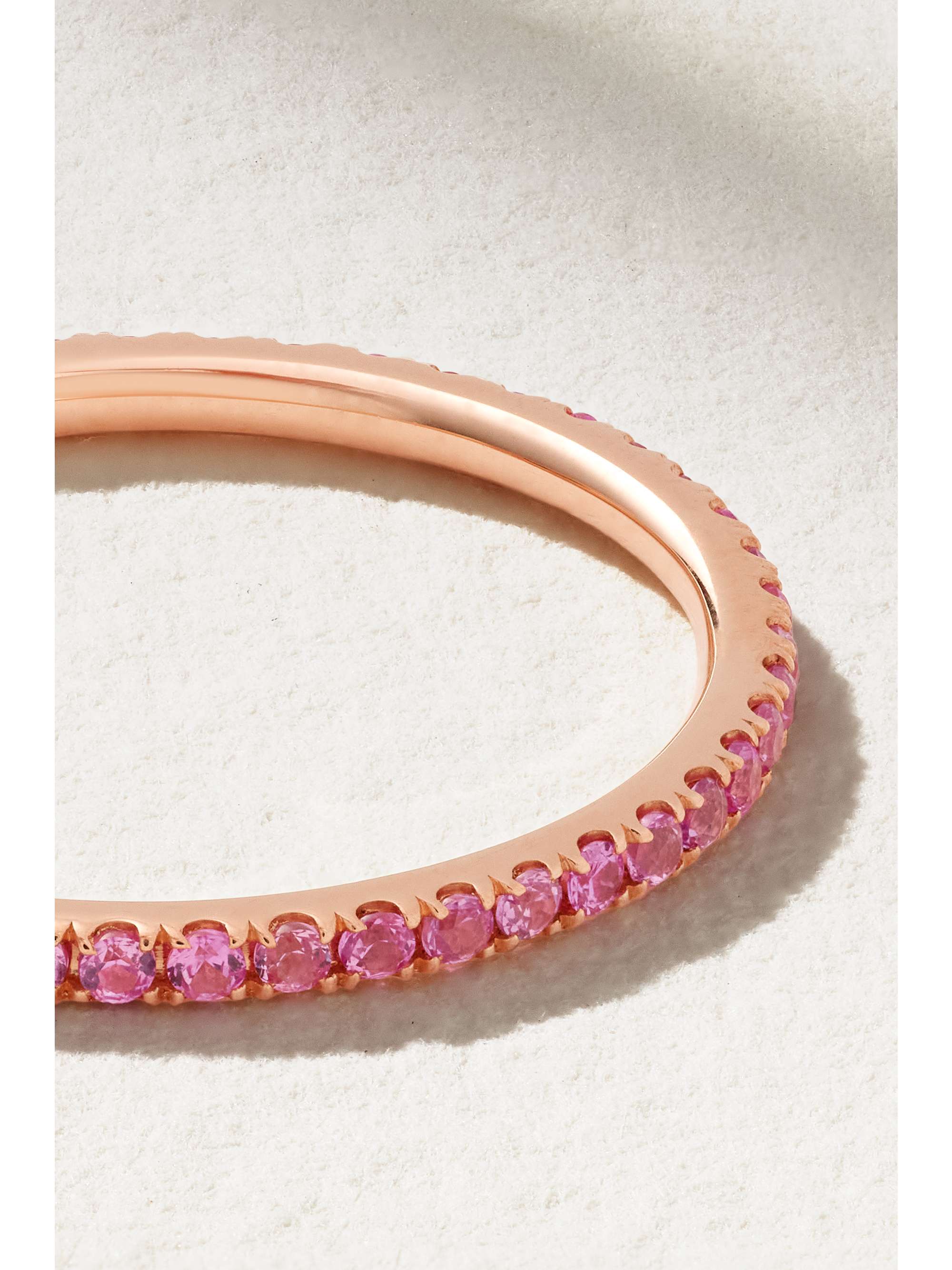 ILEANA MAKRI Thread 18-karat rose gold sapphire ring