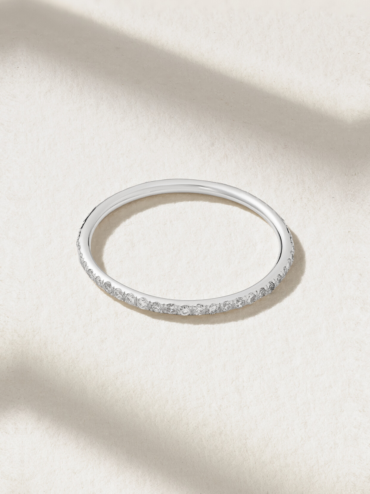 Ileana Makri - Thread 18-karat White Gold Diamond Ring - Silver