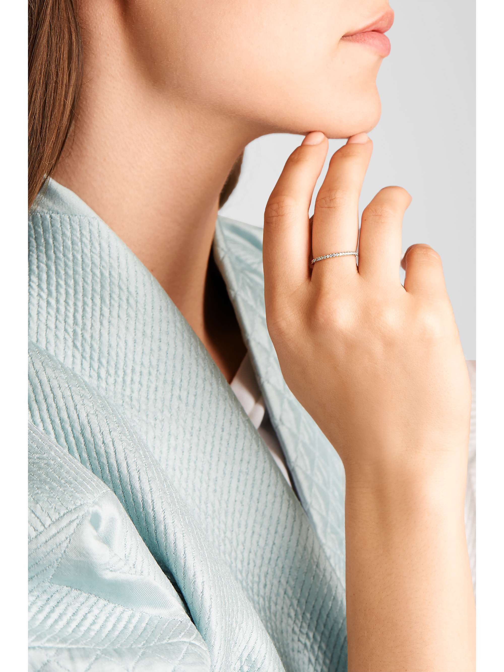 ILEANA MAKRI Thread 18-karat rose gold sapphire ring