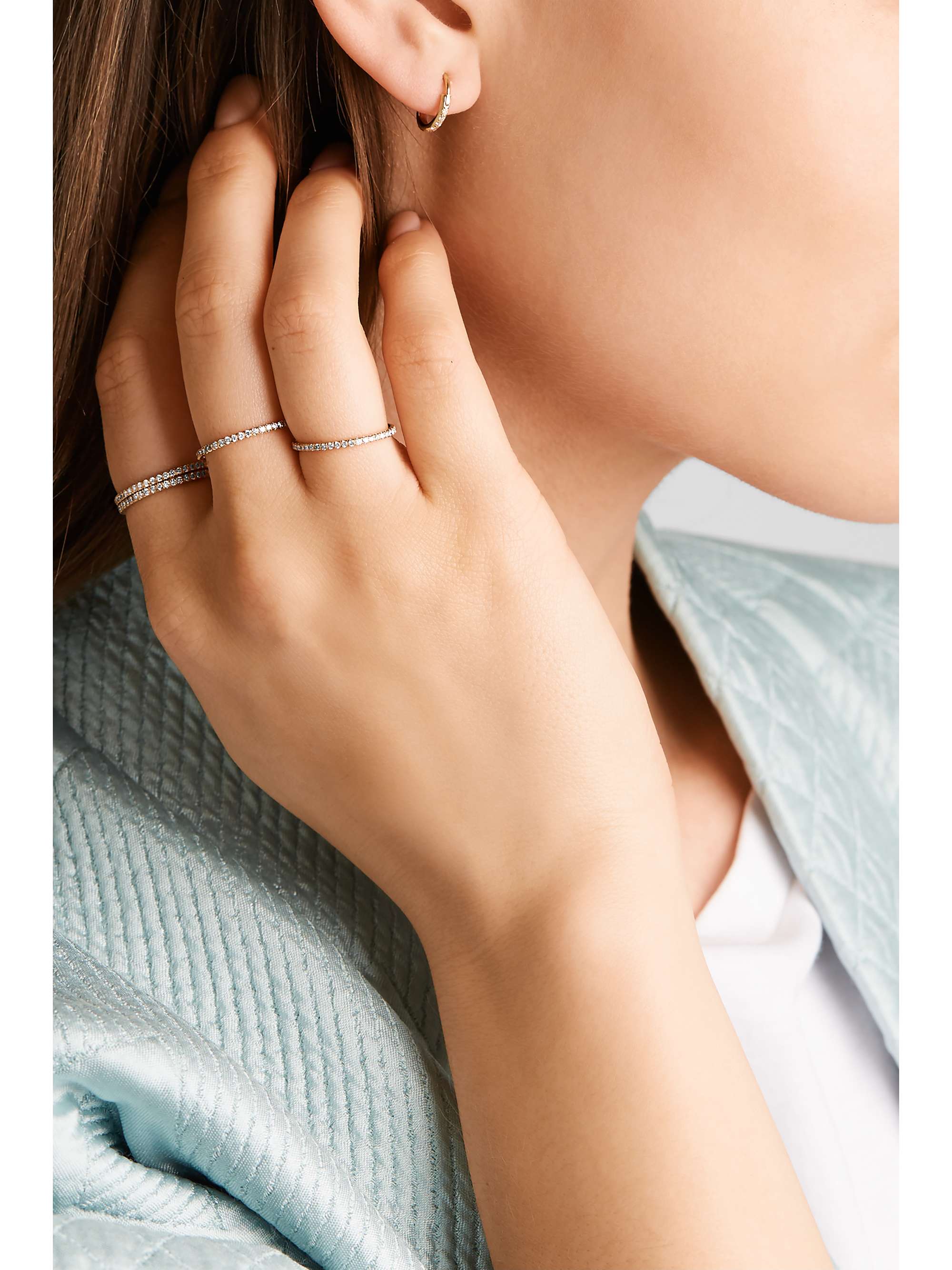 ILEANA MAKRI Thread 18-karat rose gold sapphire ring