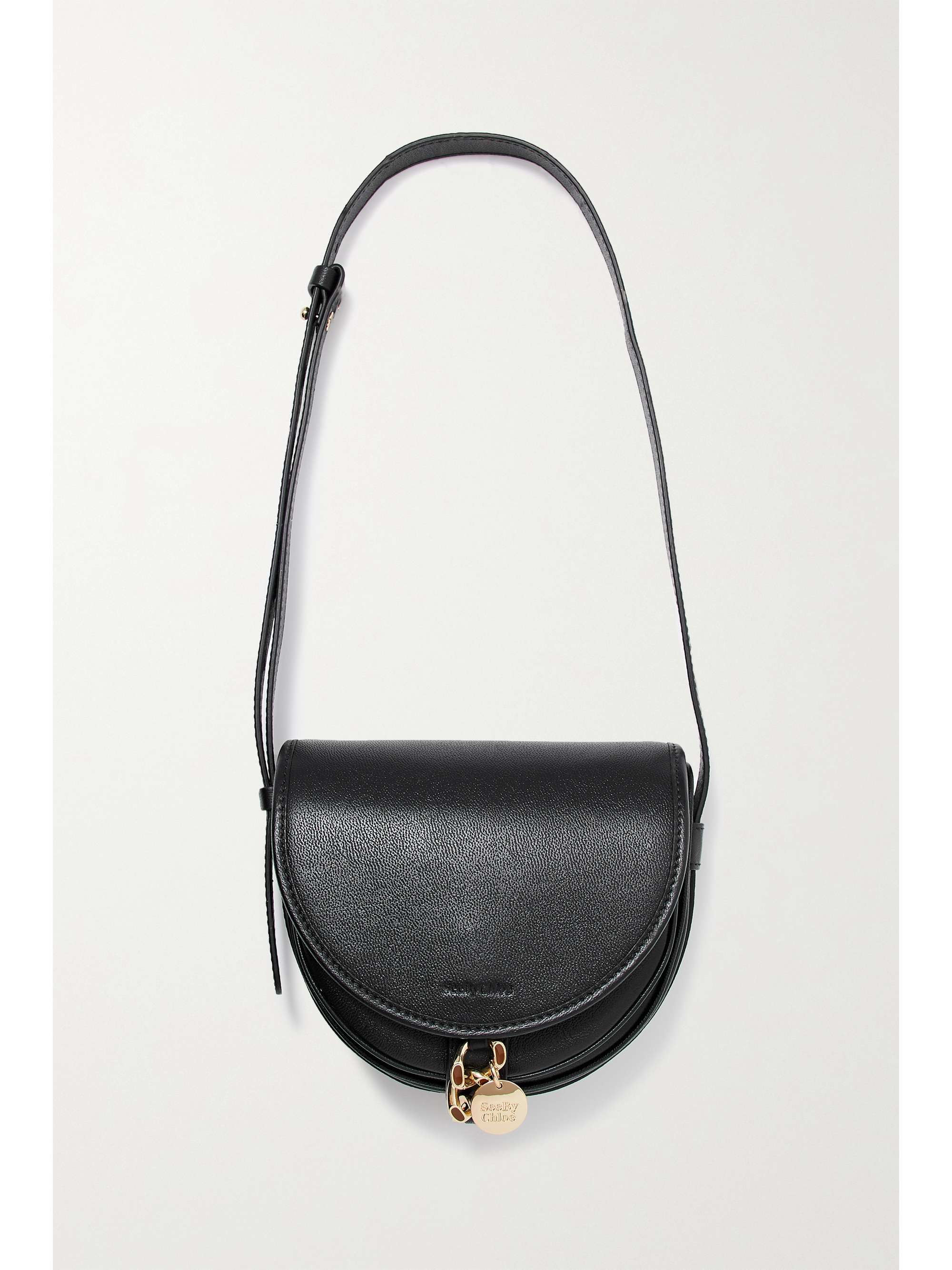 small black saddle bag