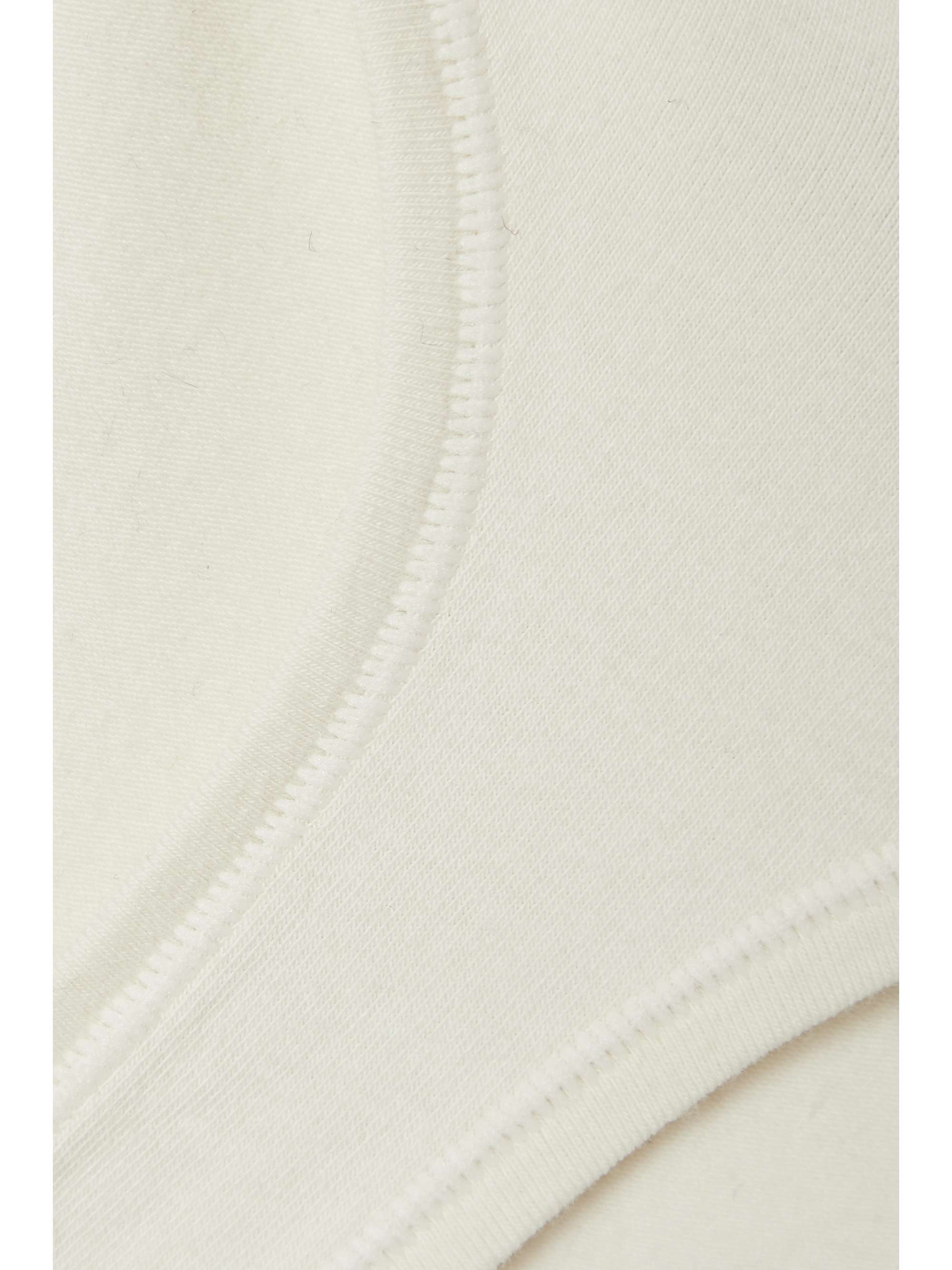 SKIMS Cotton Collection 2.0 cotton-blend jersey thong - Sangria
