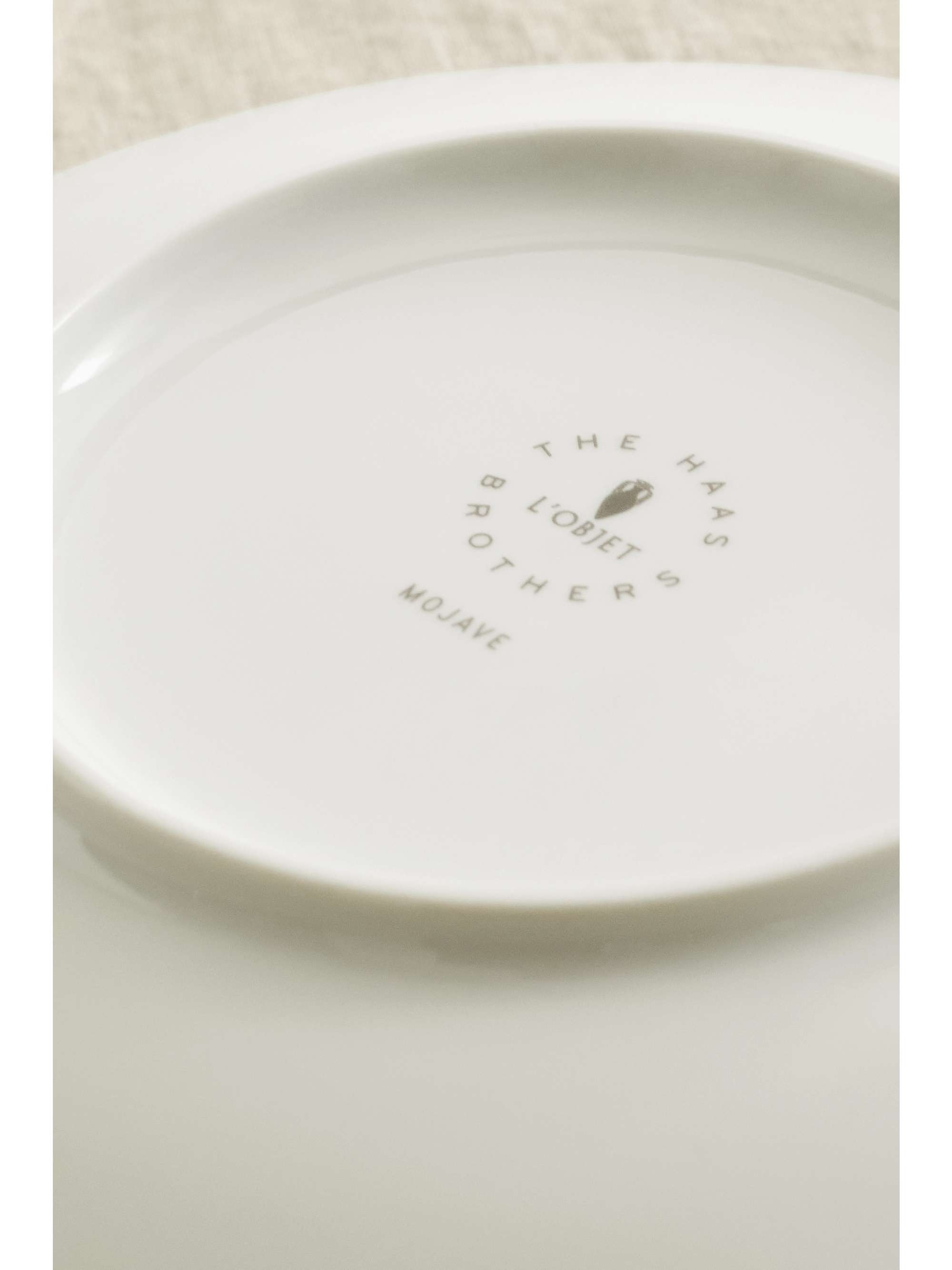 L'OBJET + Haas Brothers Mojave Desert 22cm gold-plated porcelain dessert plate