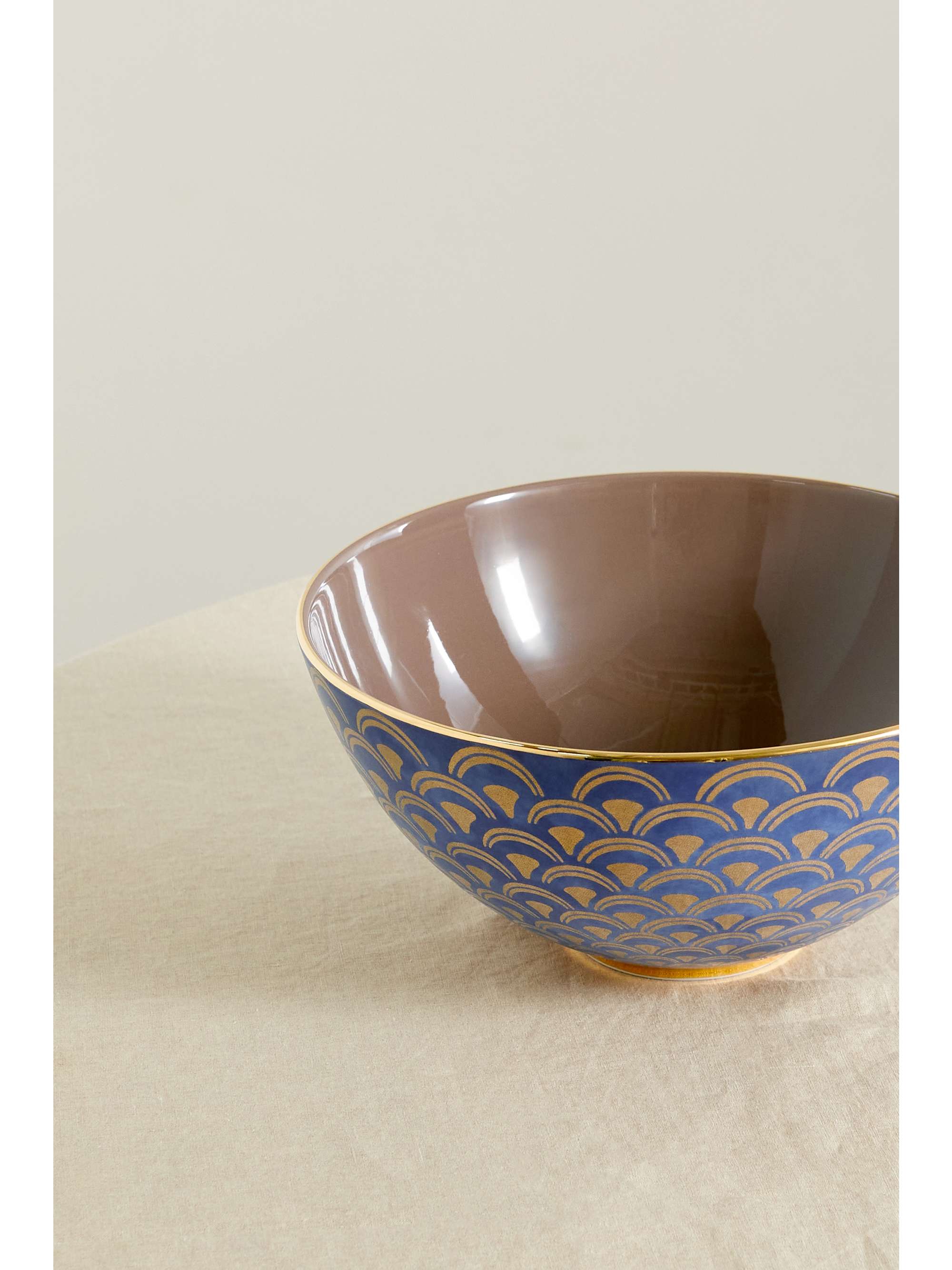 L'OBJET Fortuny 32cm large earthenware bowl