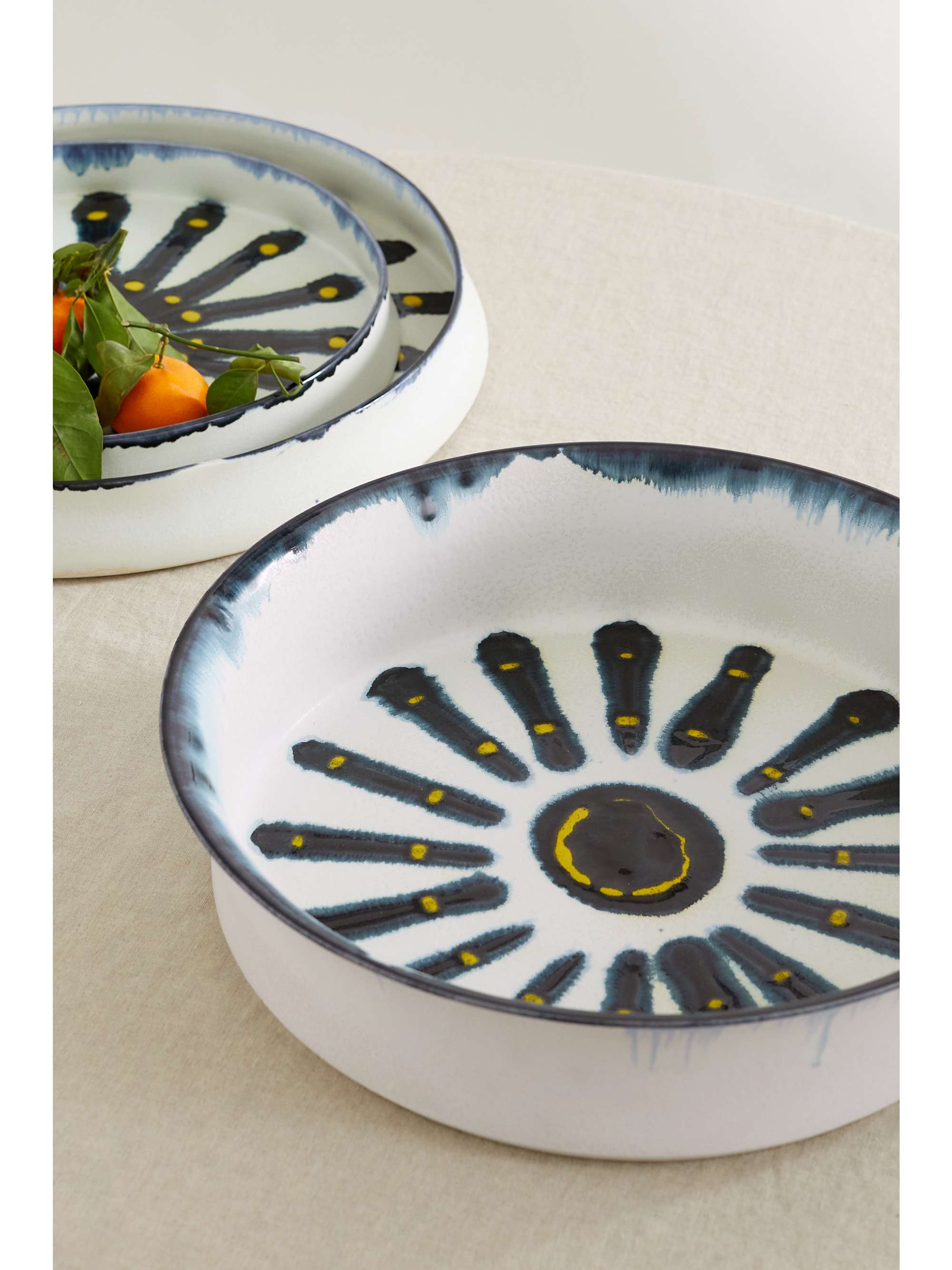 L'OBJET Bohême 37cm large porcelain bowl