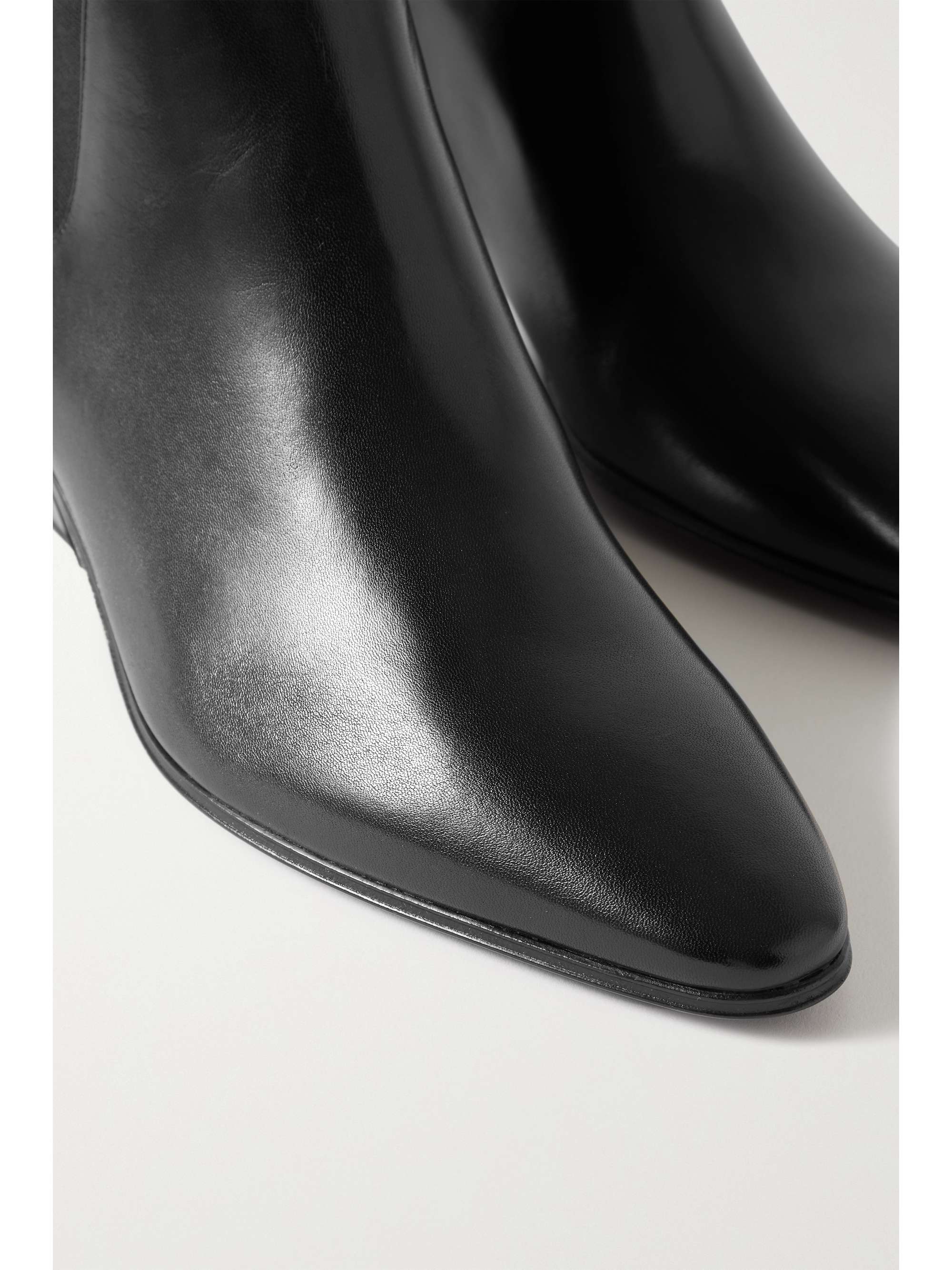 black flat boots with studs