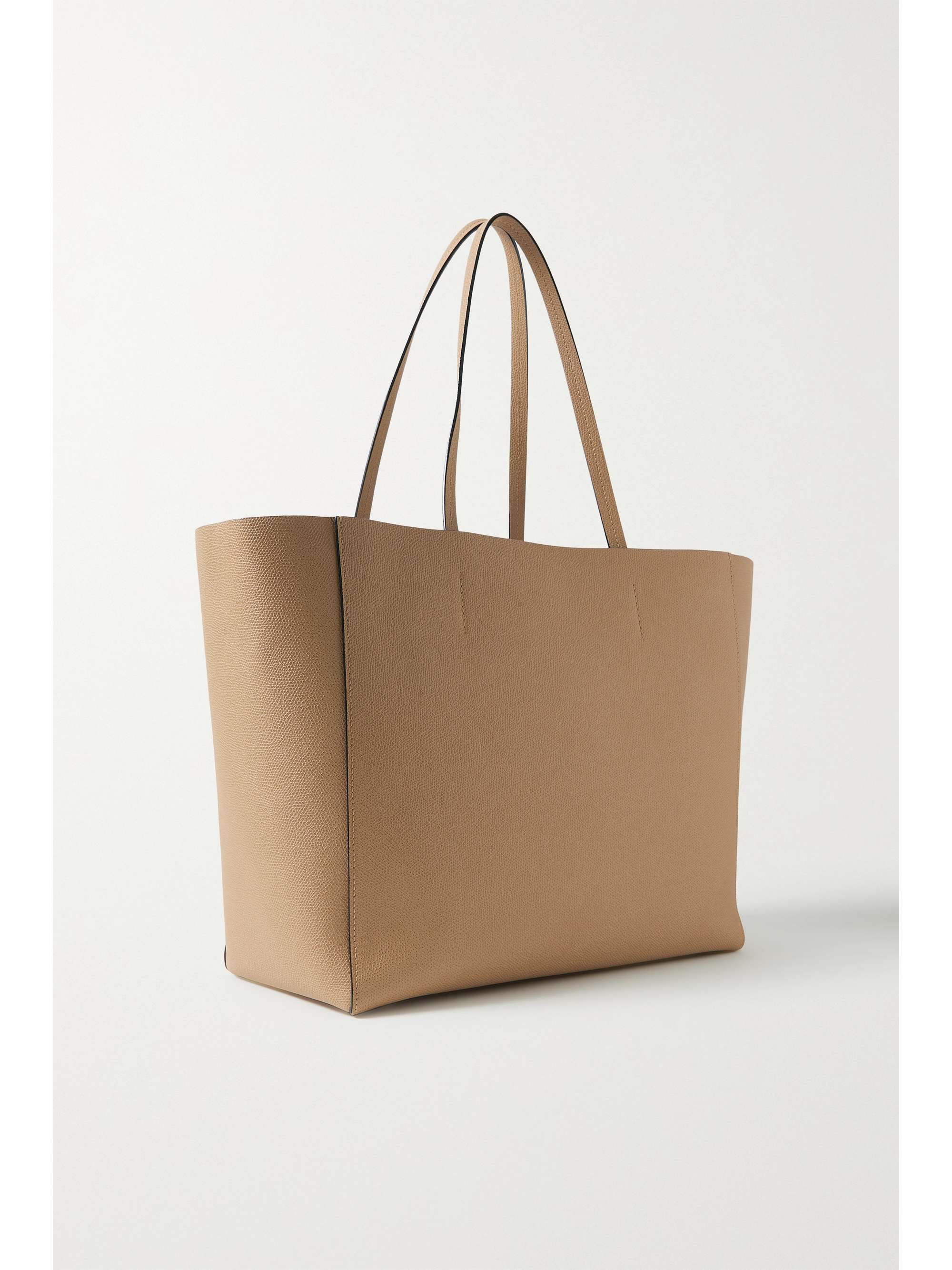 VALEXTRA Shopping textured-leather tote