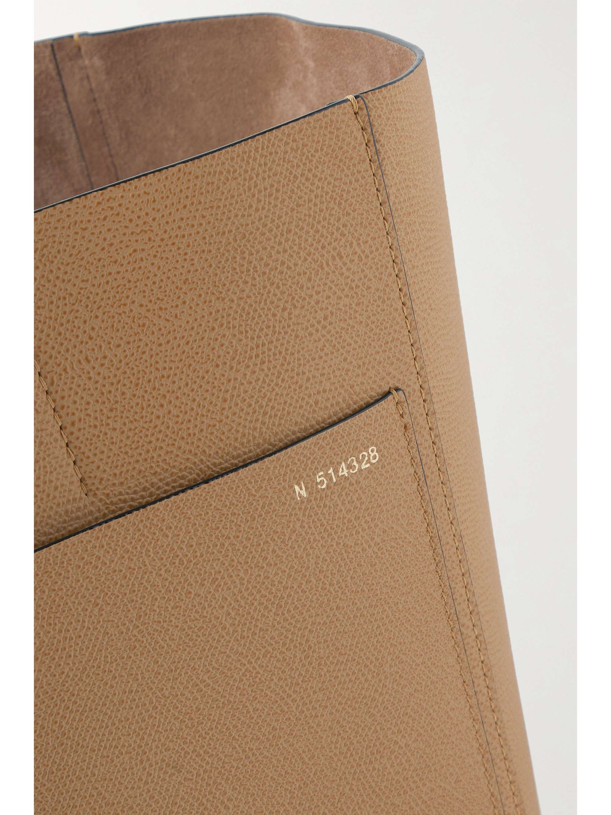 VALEXTRA Shopping textured-leather tote