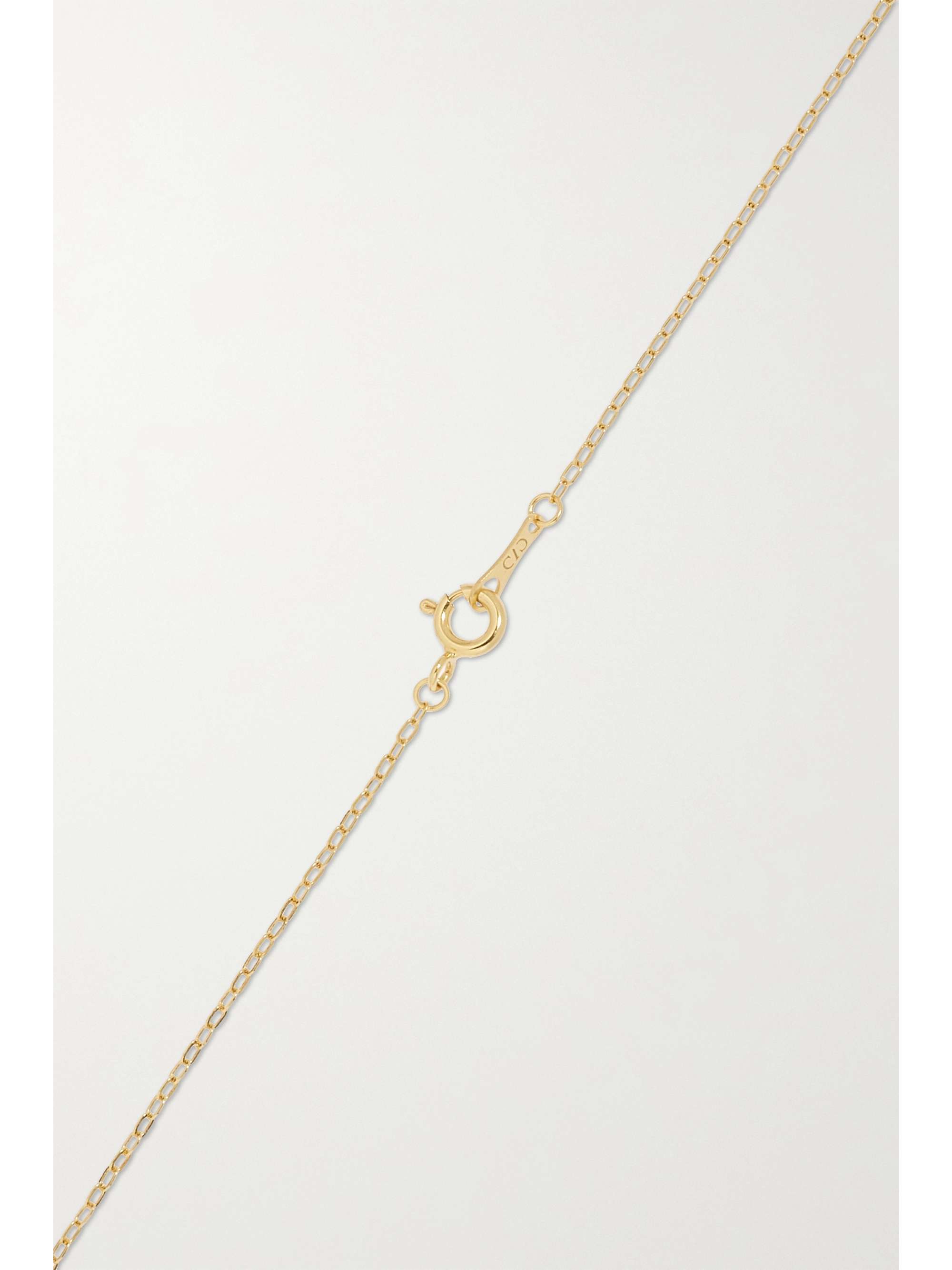 CVC STONES Midnight Kette aus 18 Karat Gold mit Kieselstein und Diamanten