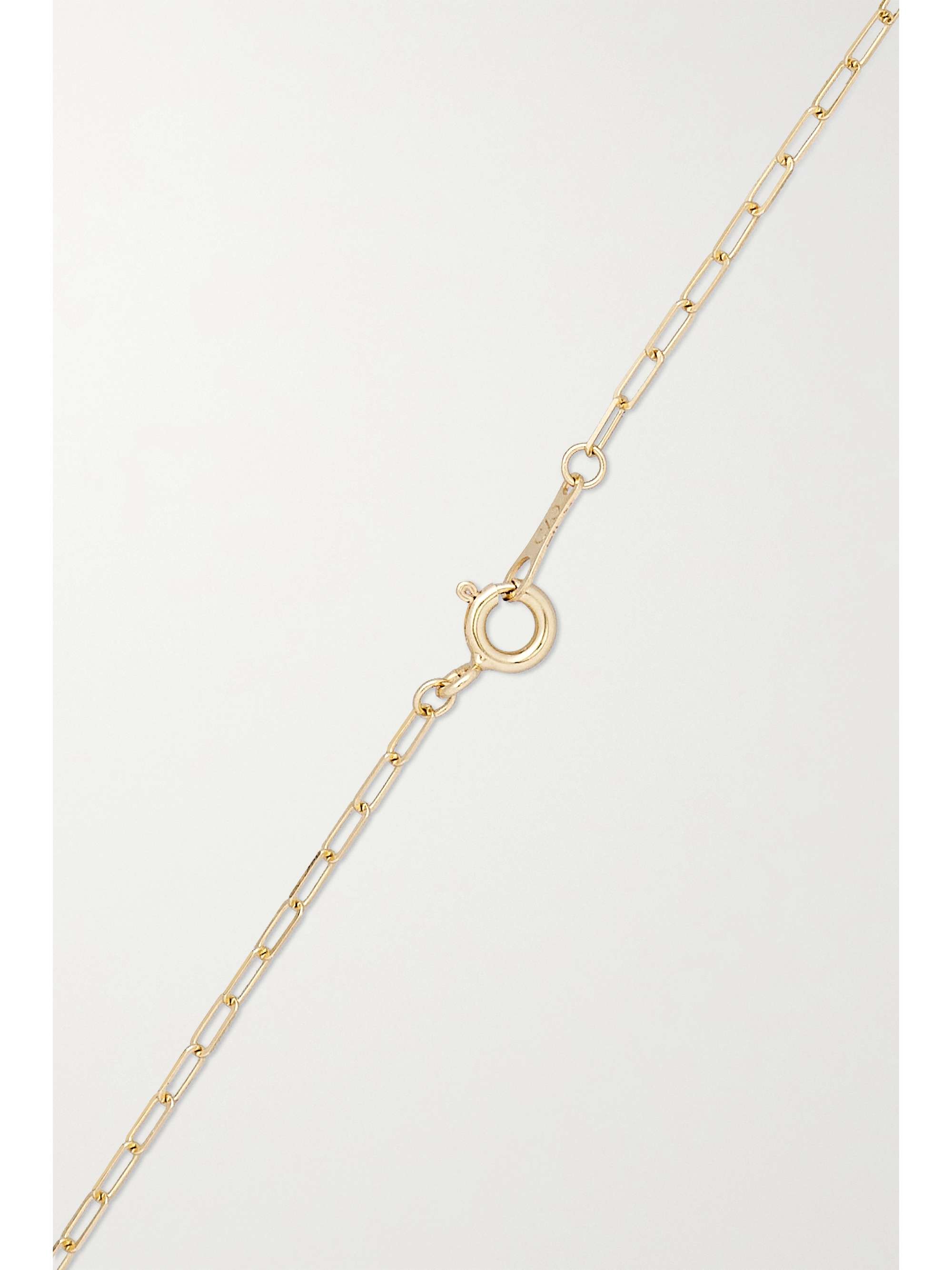 CVC STONES Chaos Kette aus 18 Karat Gold mit Kieselstein und Diamanten