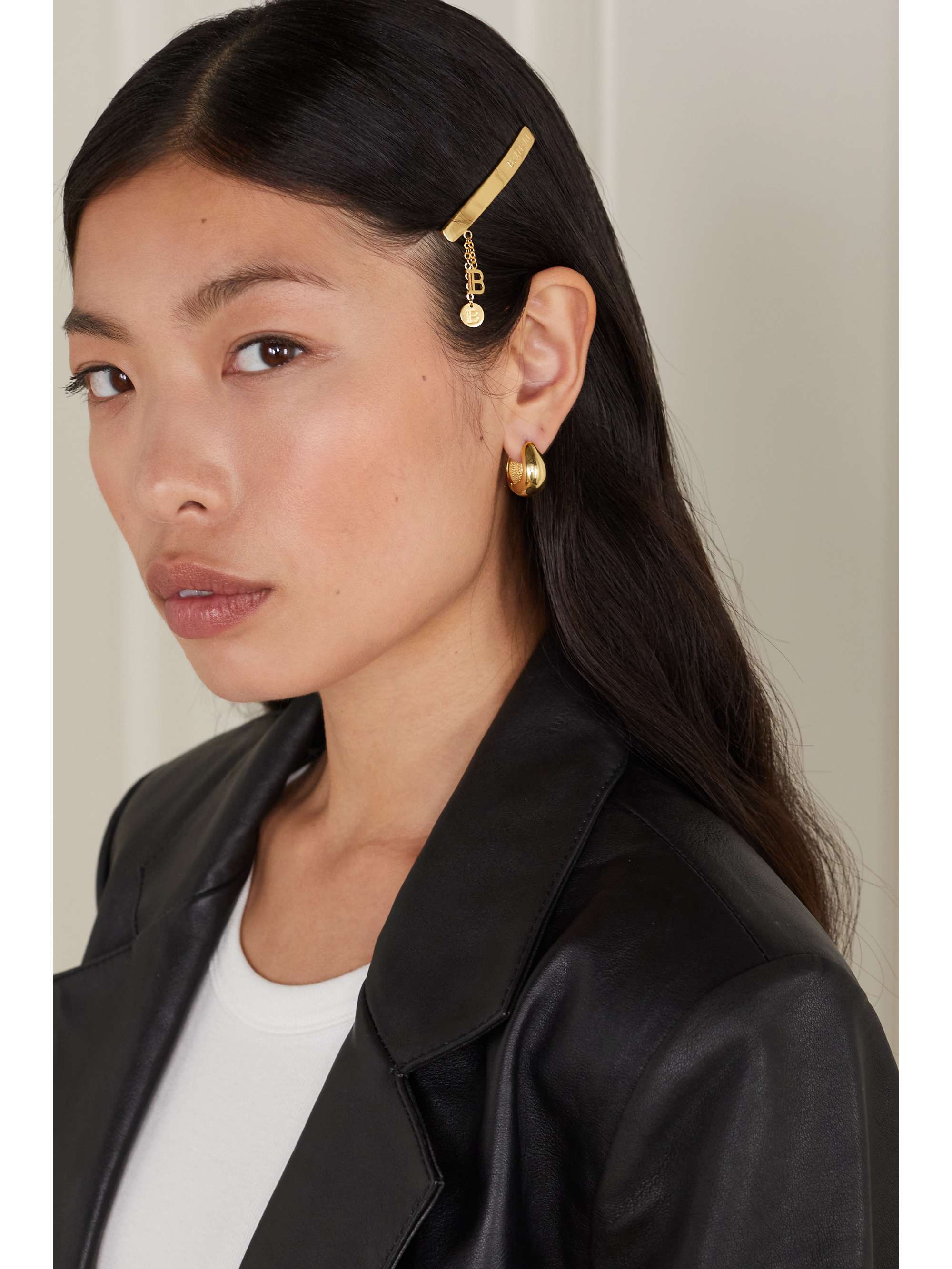 BALMAIN PARIS HAIR COUTURE Gold-plated hair slide
