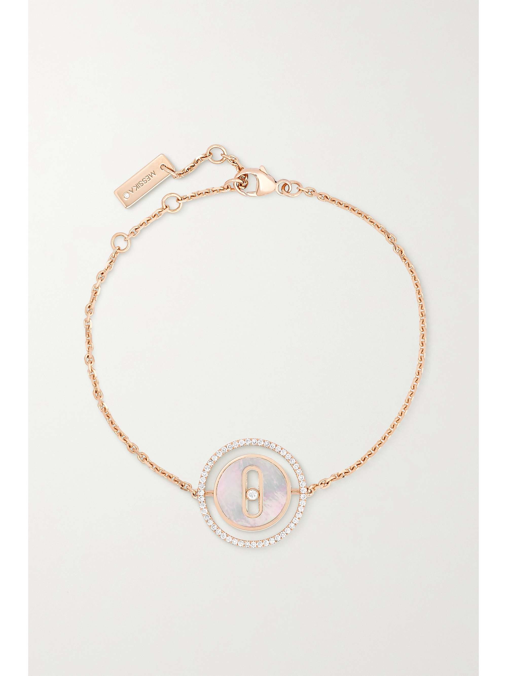 MESSIKA Lucky Move 18-karat rose gold, mother-of-pearl and diamond ...