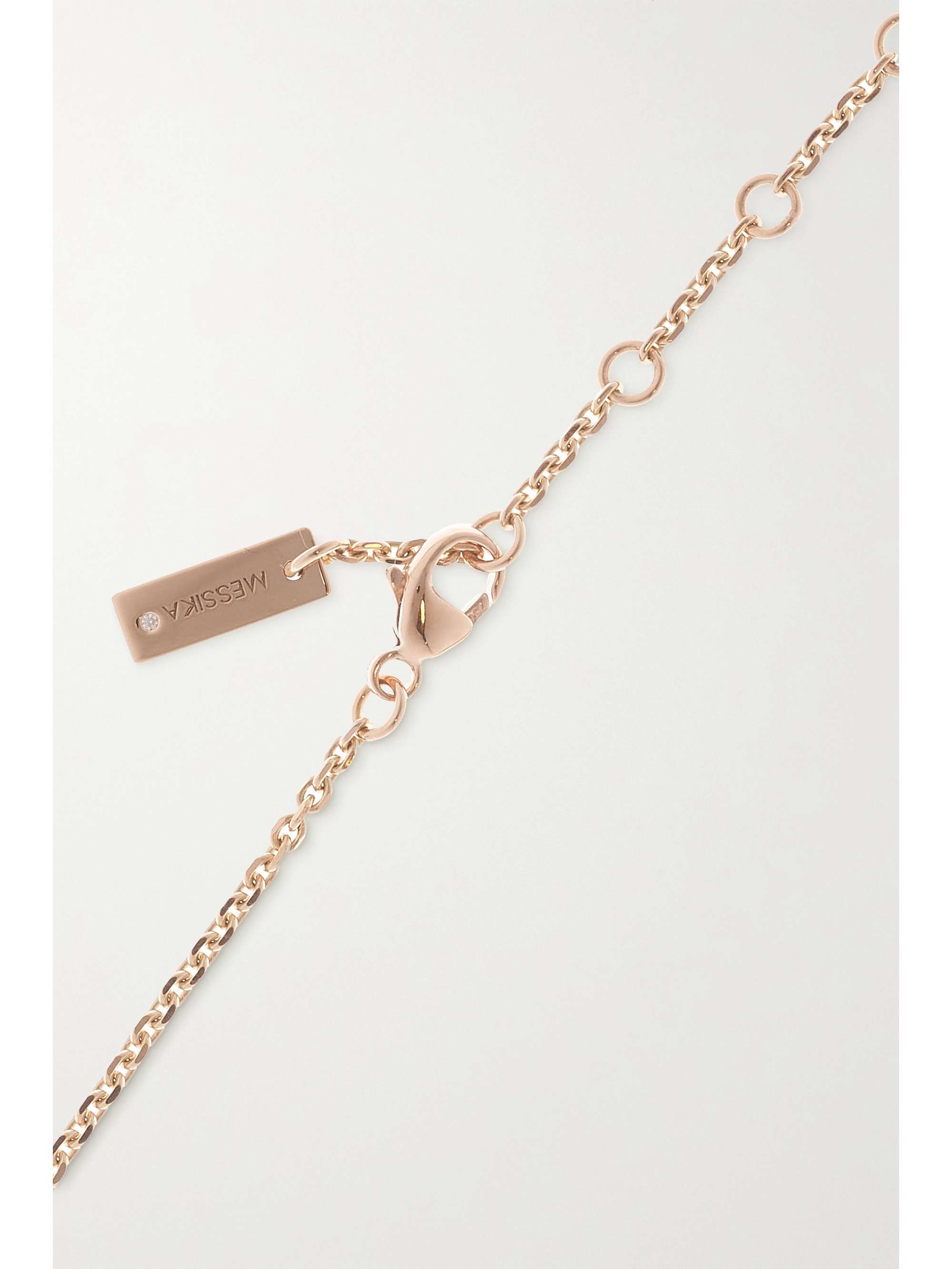 MESSIKA Lucky Move 18-karat rose gold, mother-of-pearl and diamond bracelet