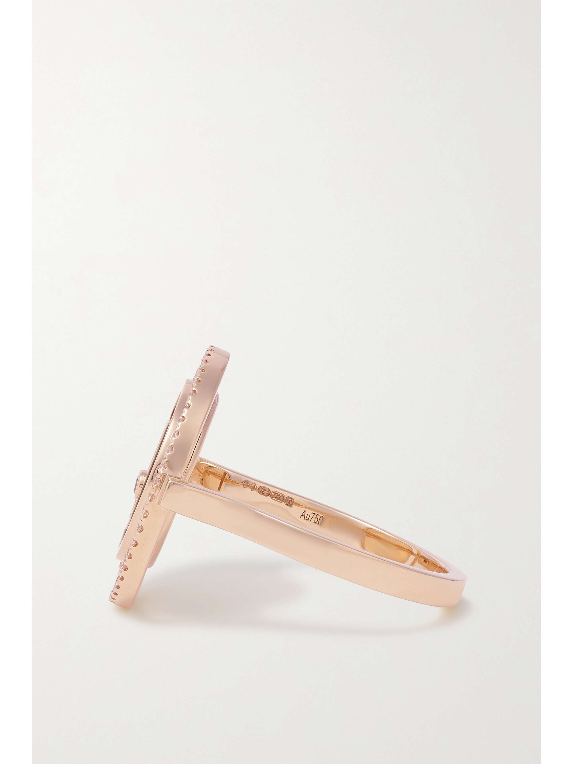MESSIKA Lucky Move 18-karat rose gold, turquoise and diamond ring