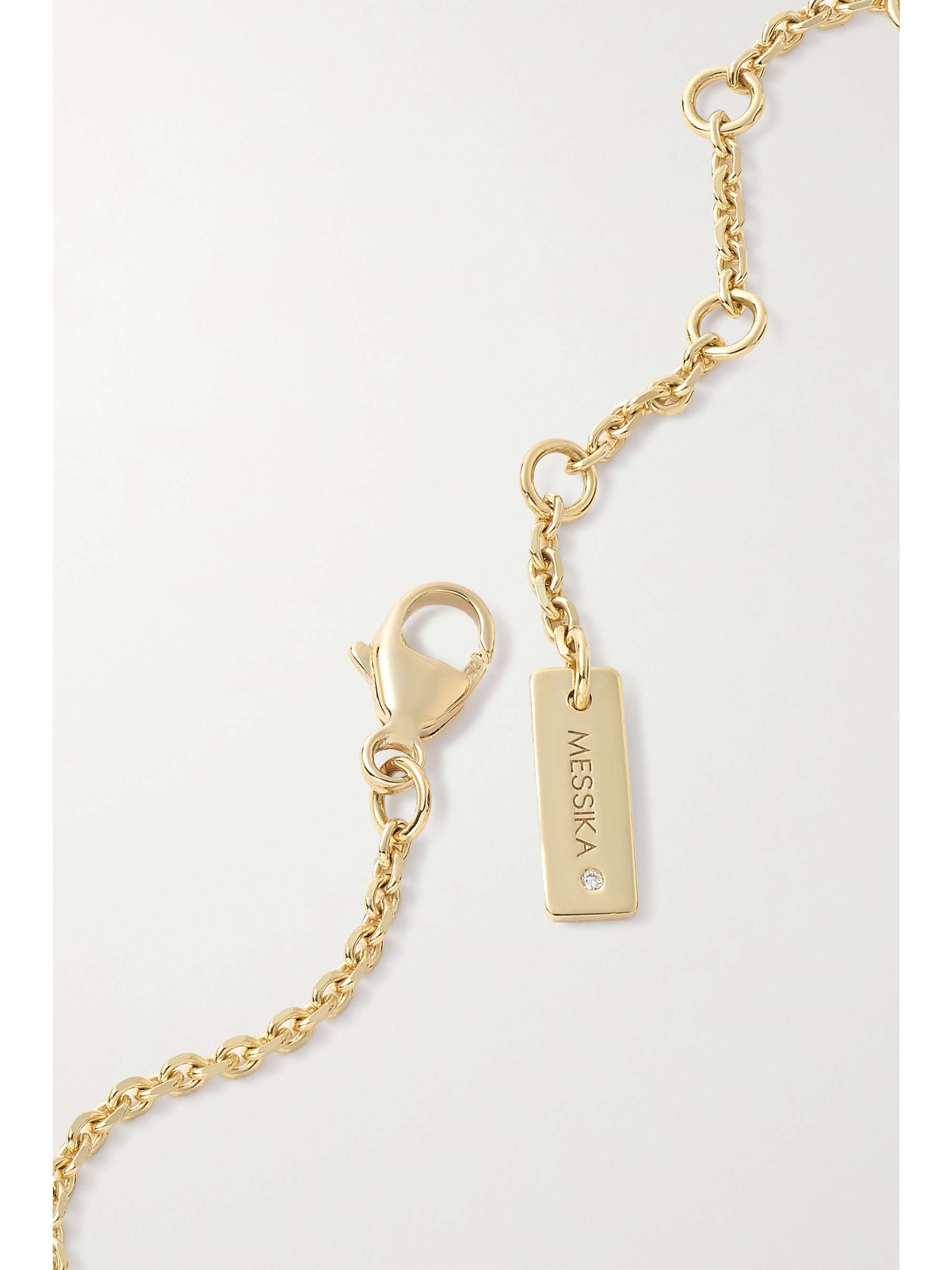 MESSIKA Lucky Move 18-karat gold, lapis lazuli and diamond bracelet