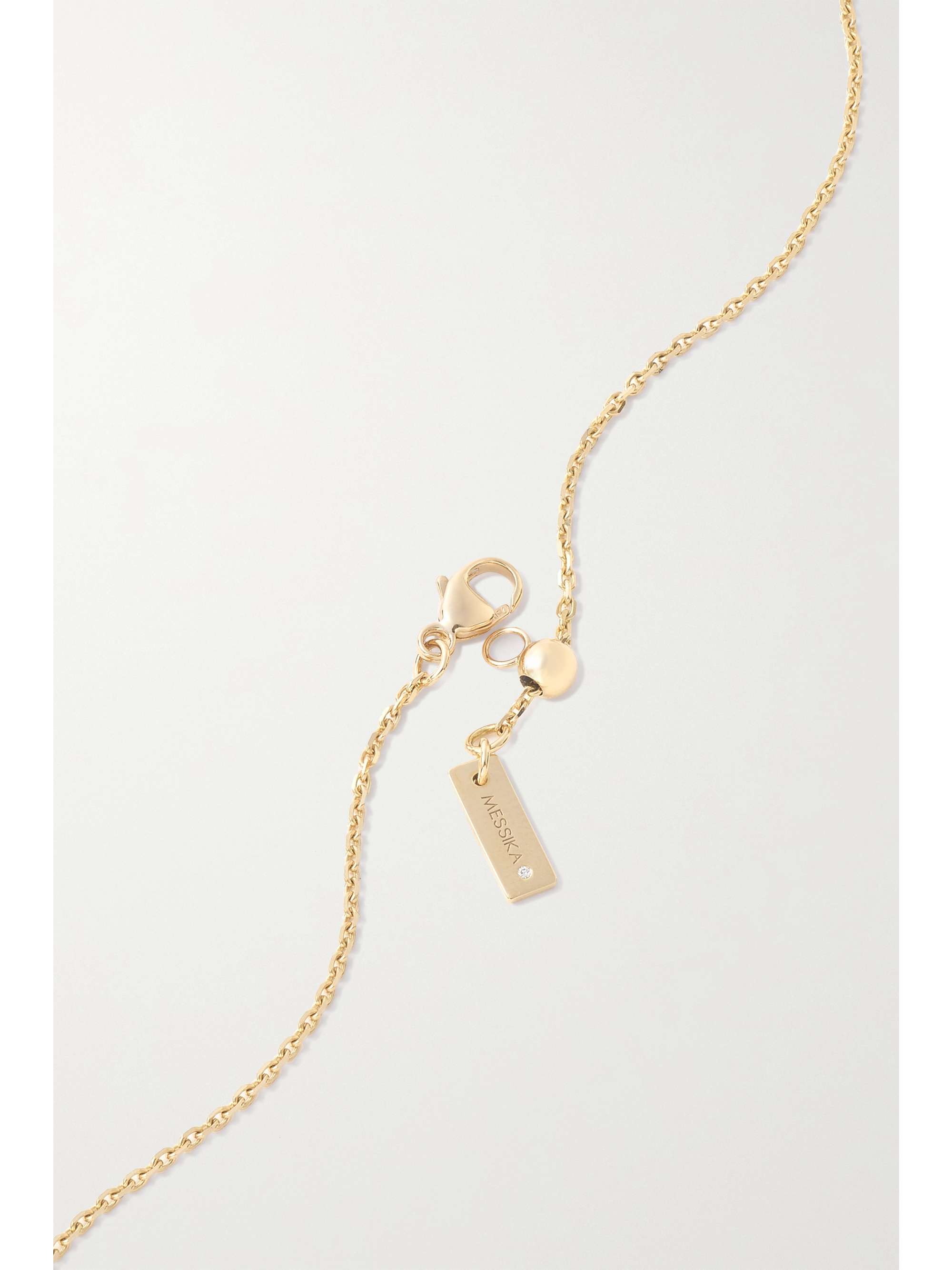 MESSIKA Lucky Move 18-karat rose gold, turquoise and diamond necklace