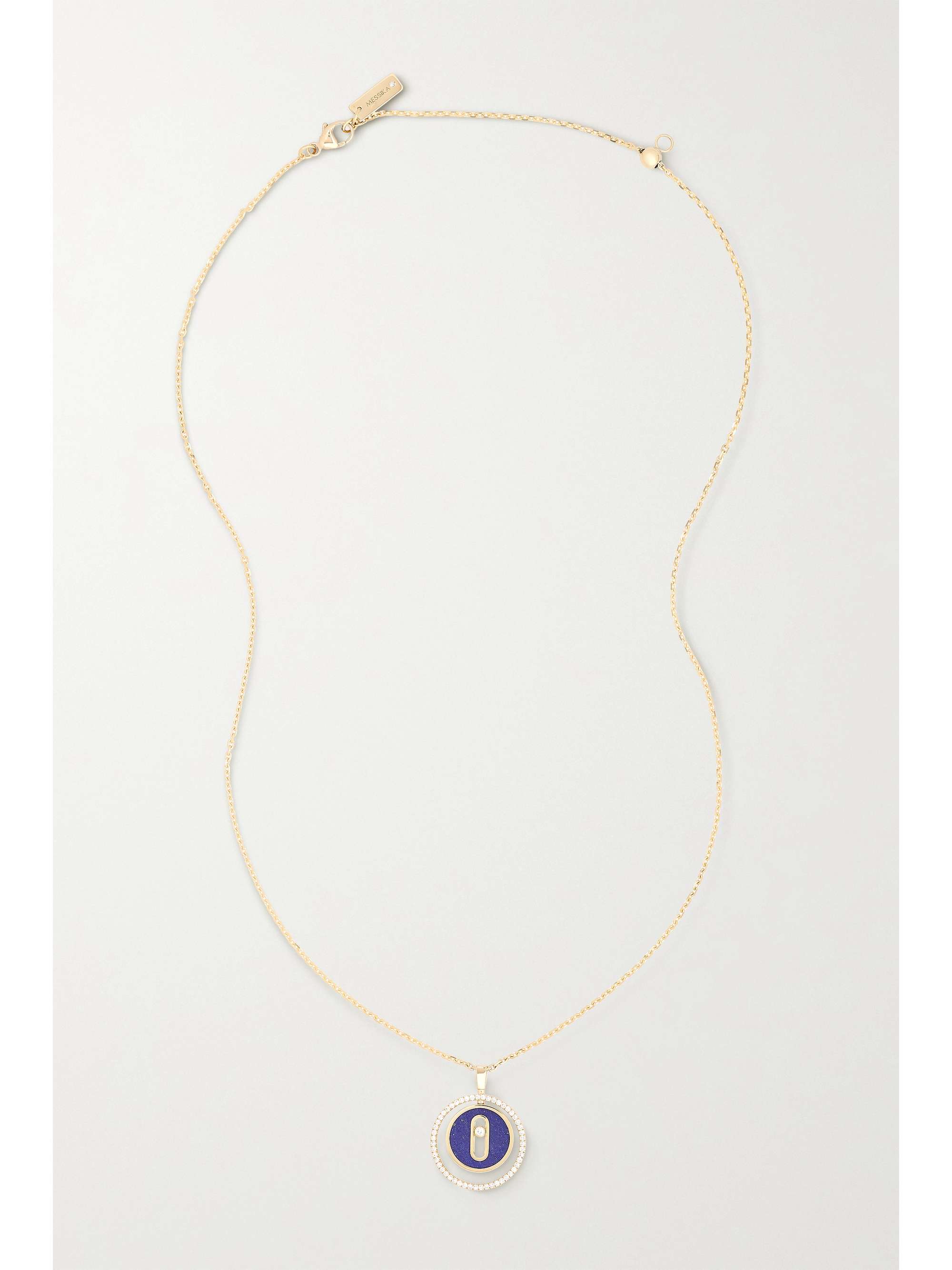 MESSIKA Lucky Move 18-karat rose gold, turquoise and diamond necklace