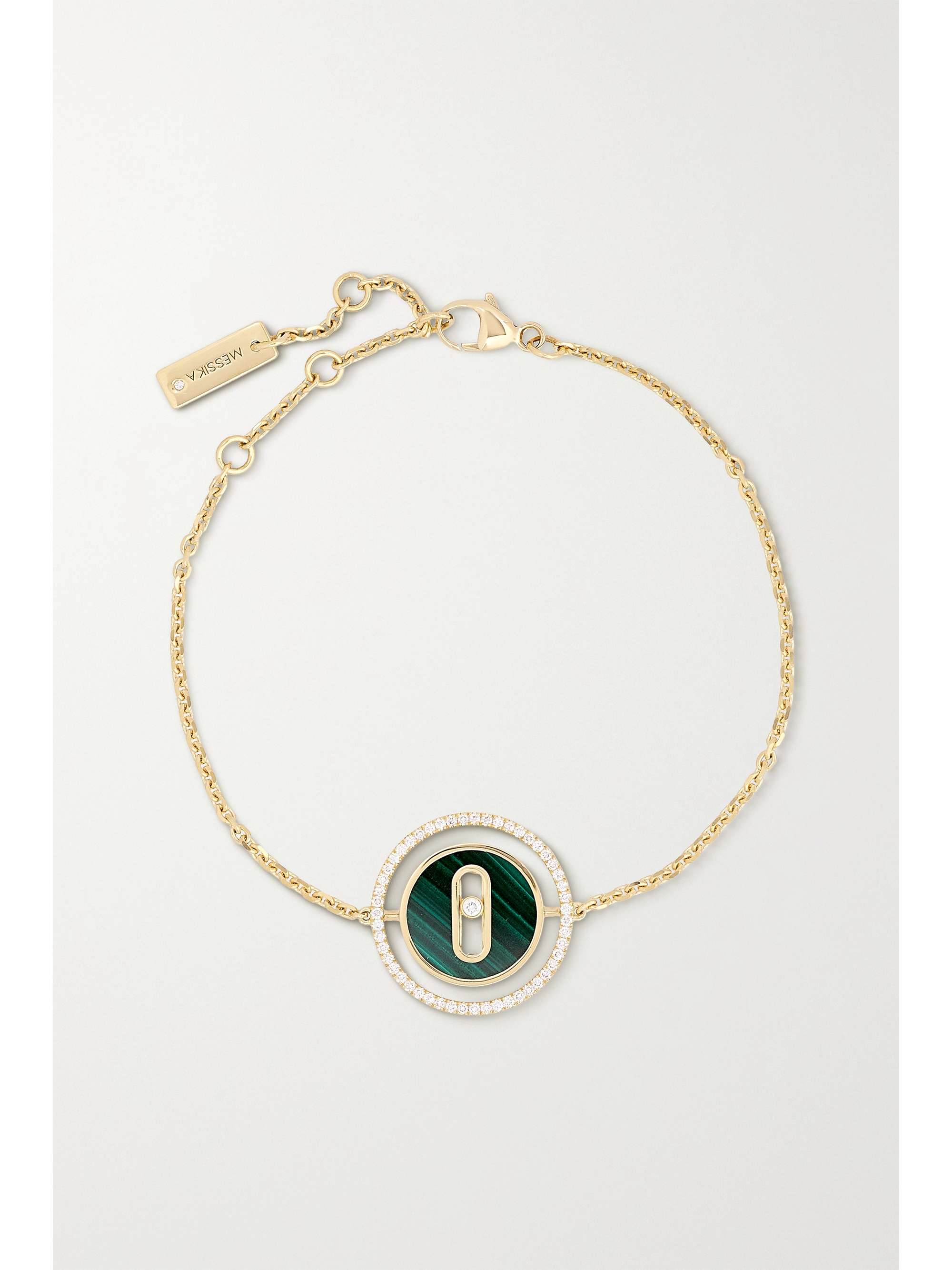 MESSIKA Lucky Move 18-karat gold, malachite and diamond bracelet | NET ...