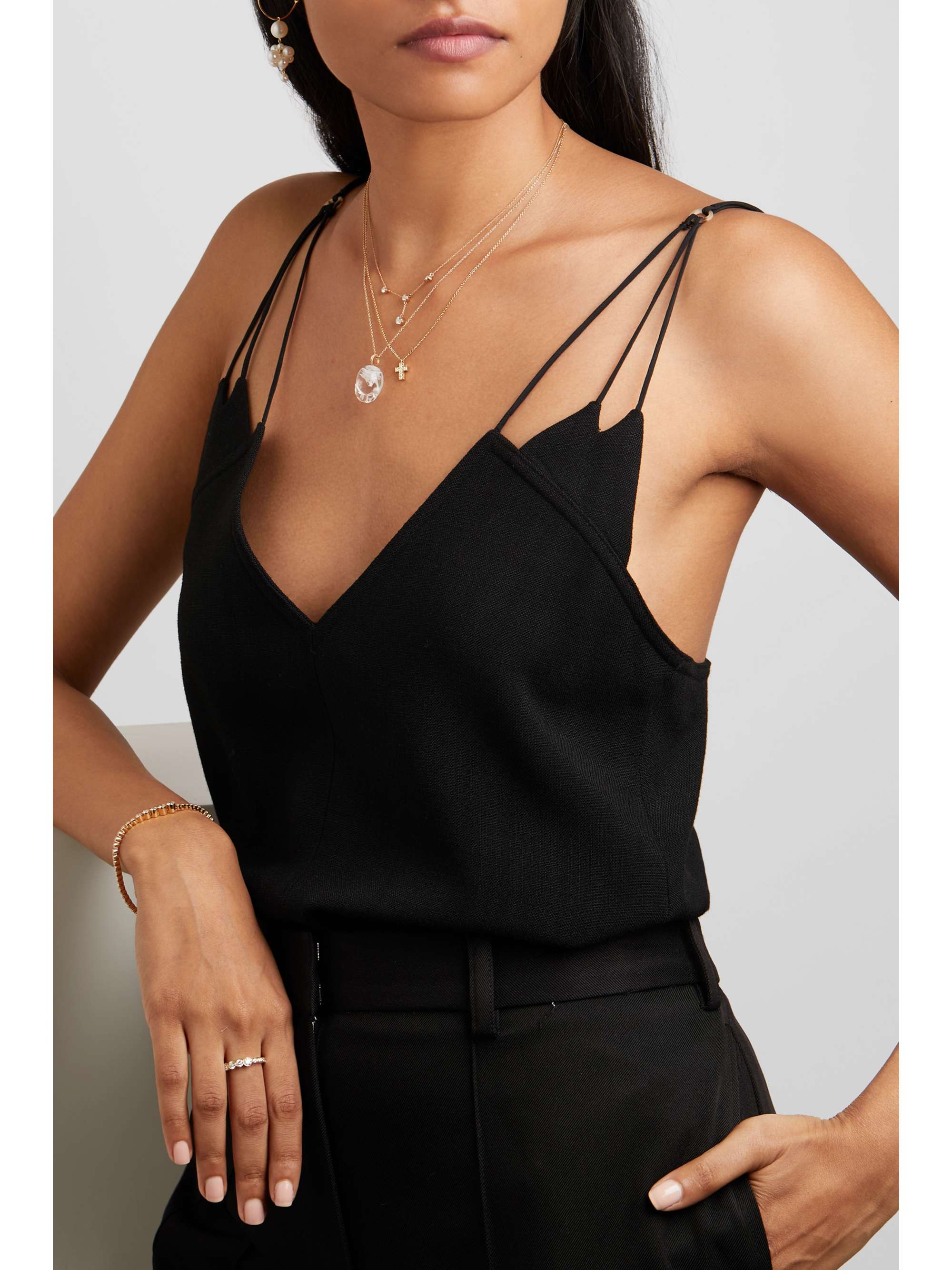 SOPHIE BILLE BRAHE Giulietta 18-karat gold diamond necklace