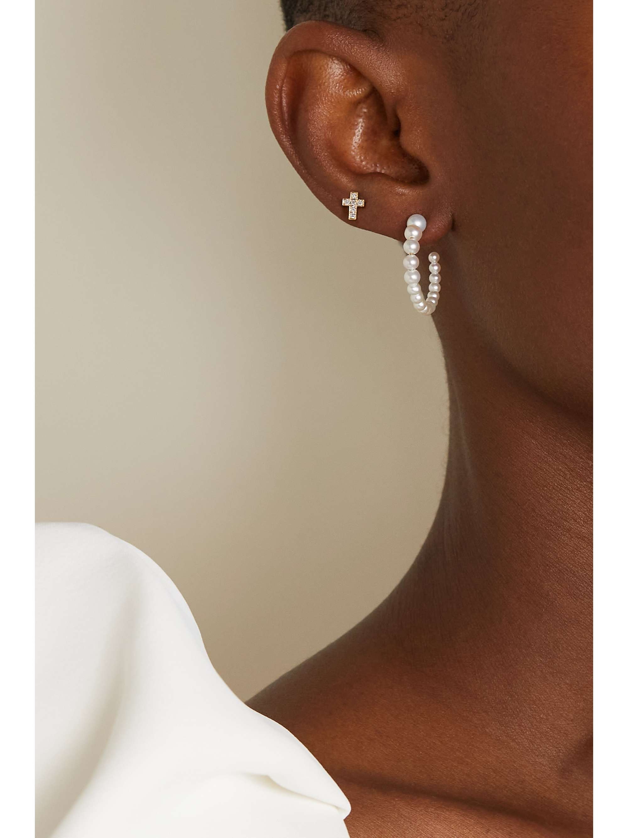 SOPHIE BILLE BRAHE Giulietta Oreille 18-karat gold diamond earring
