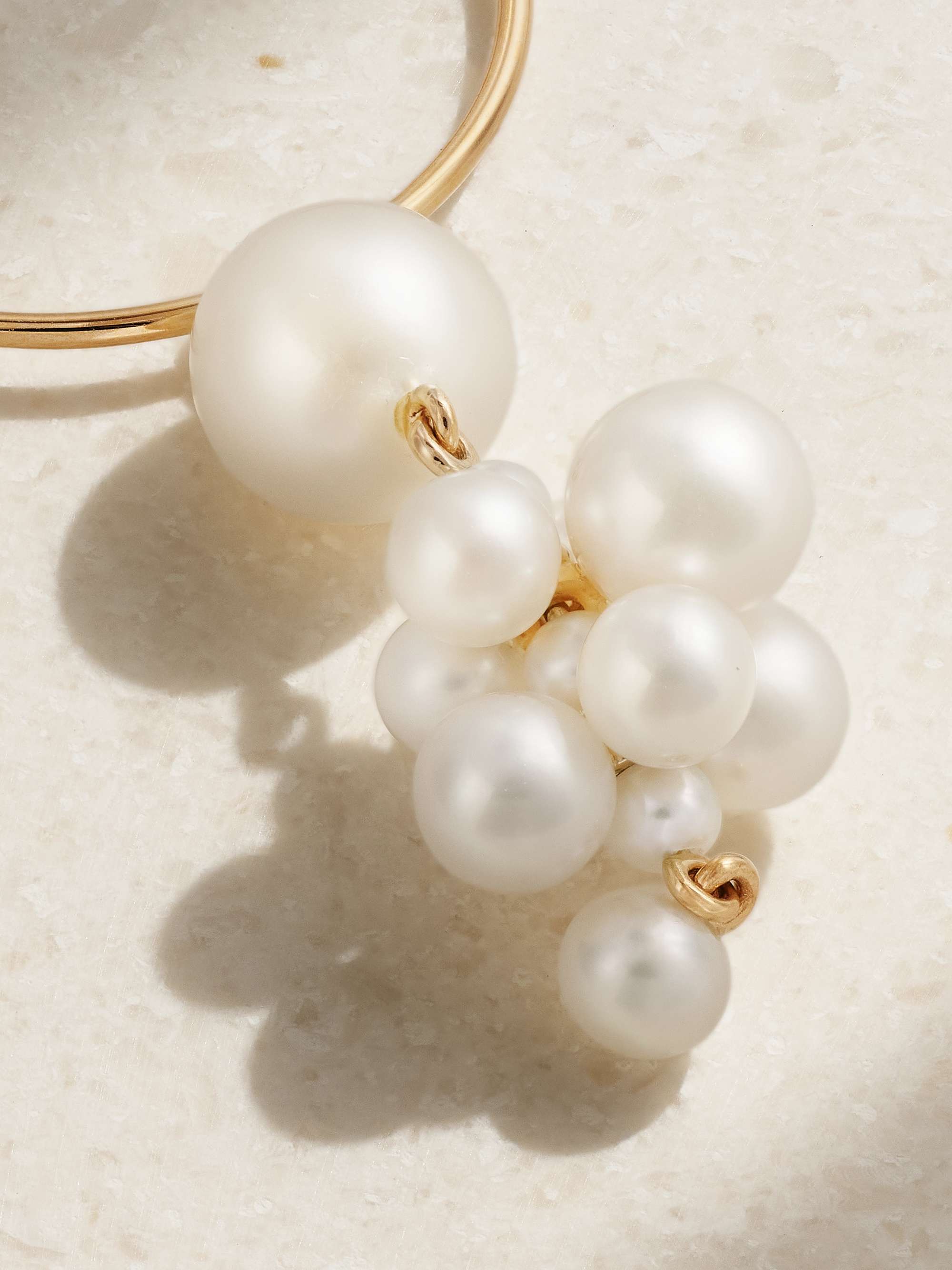 SOPHIE BILLE BRAHE Botticelli 14-karat gold pearl earring