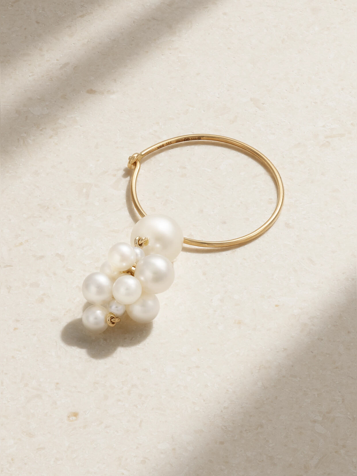 Sophie Bille Brahe - Botticelli 14-karat Gold Pearl Earring - One size