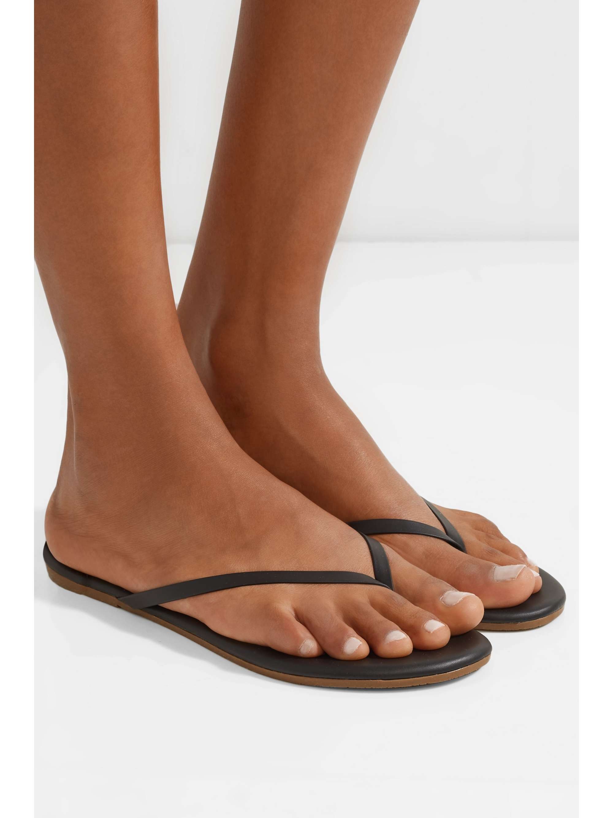 TKEES Liners matte-leather flip flops