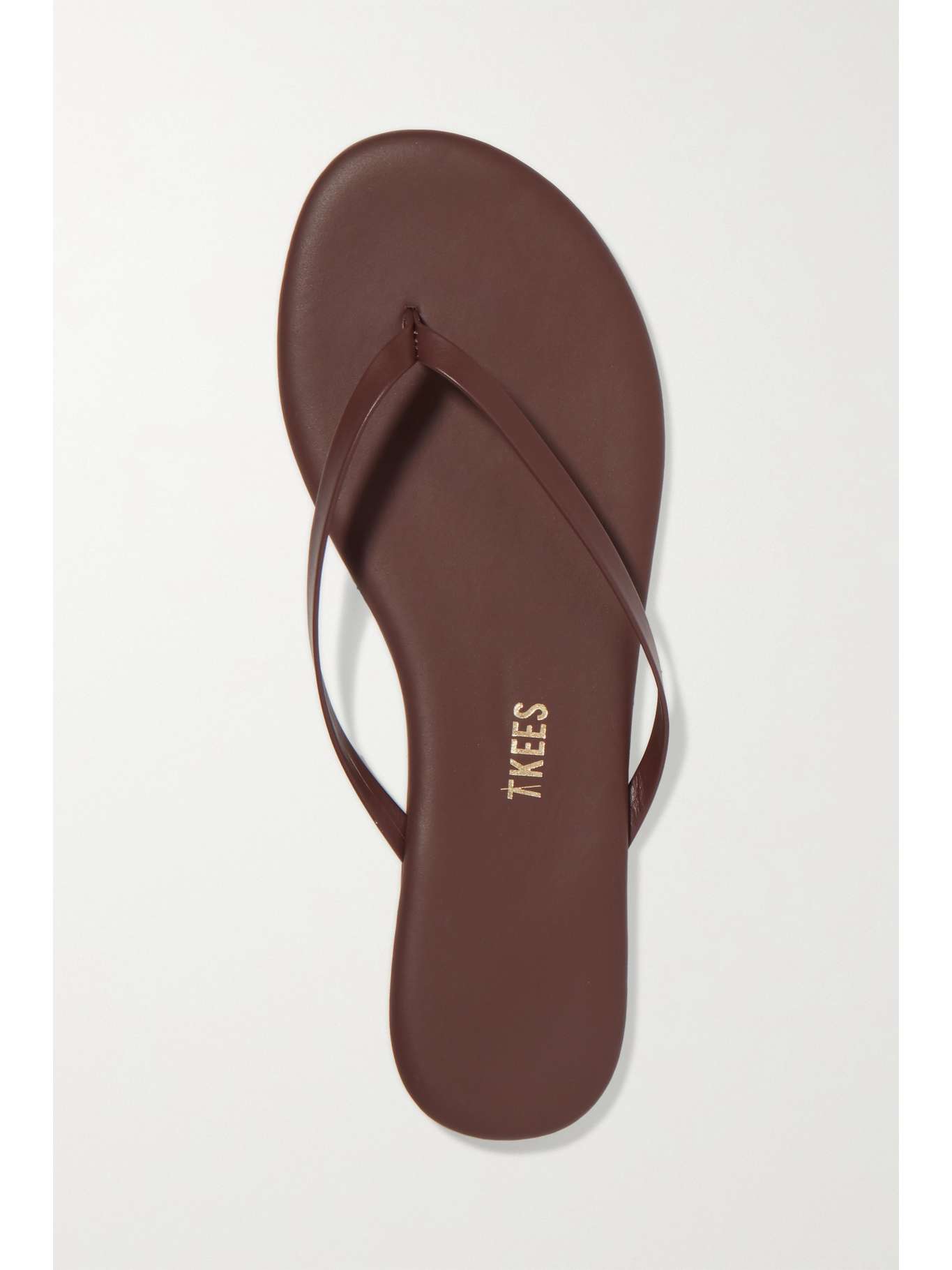 TKEES Foundations Matte leather flip flops | NET-A-PORTER