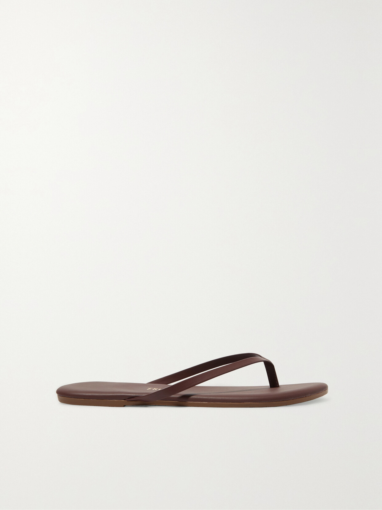 Tkees Foundations Matte Leather Flip Flops In Brown