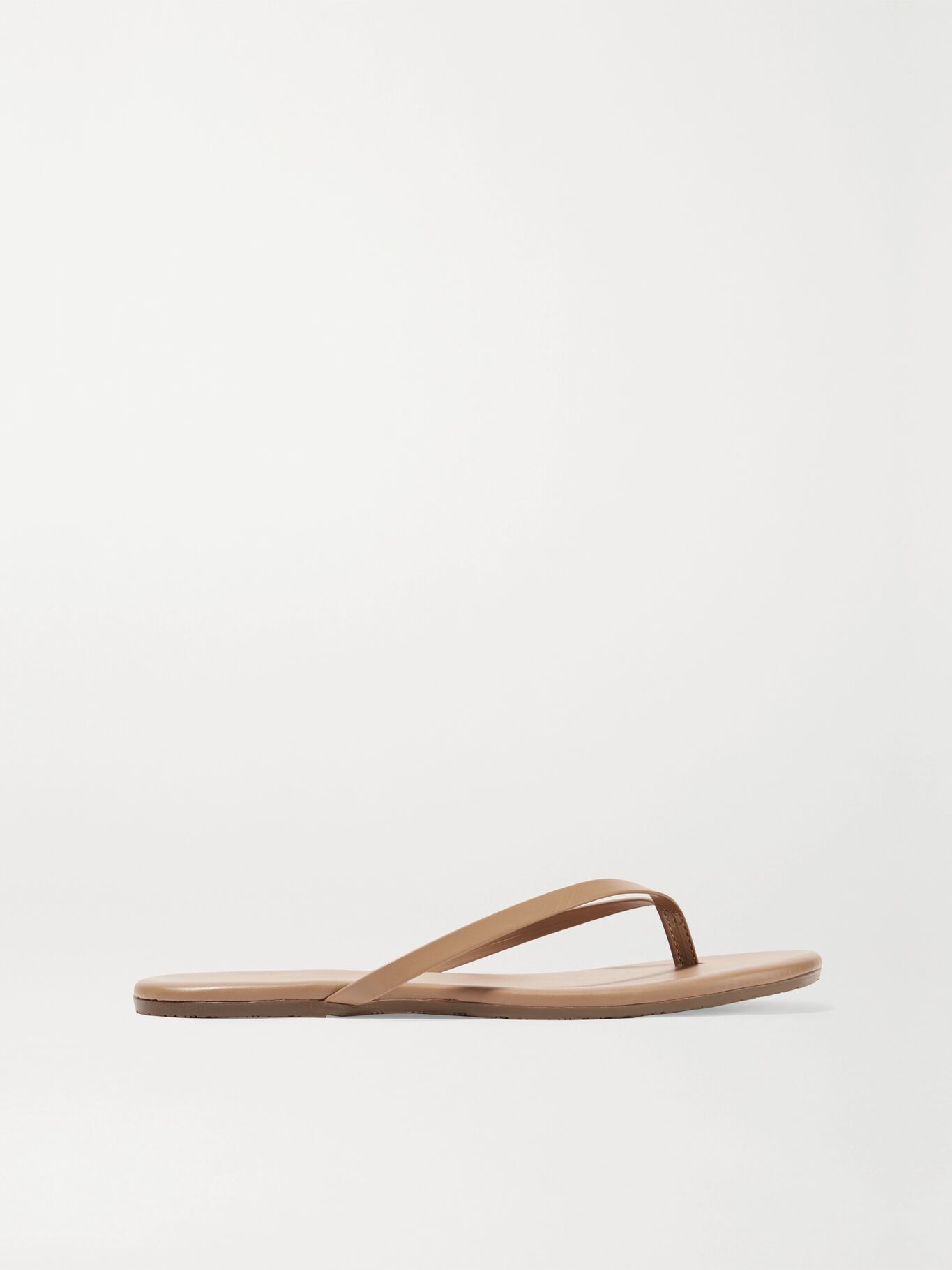Gucci cheaper dupe - TKEES Foundations Matte leather flip flops