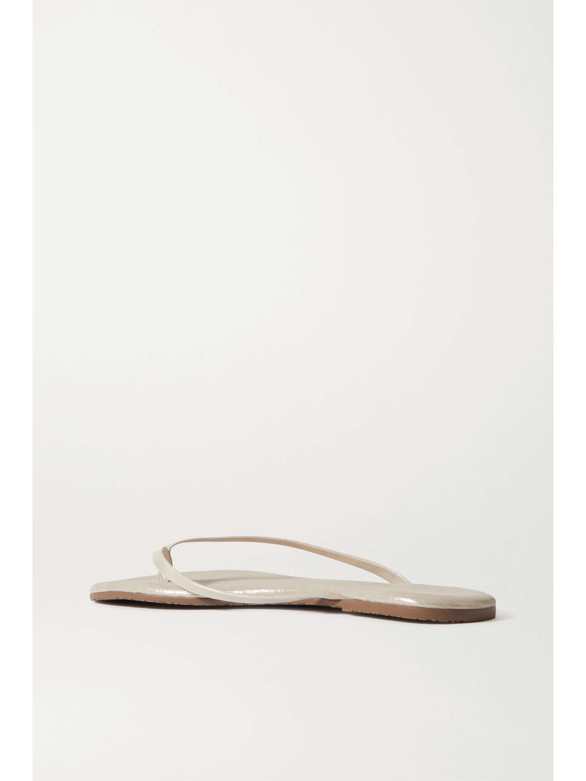 TKEES Glitters metallic suede flip flops