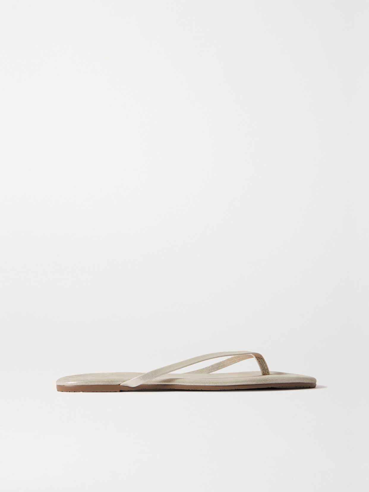 Tkees Foundations Womens Faux Leather Toe-post Flip-flops In Gold