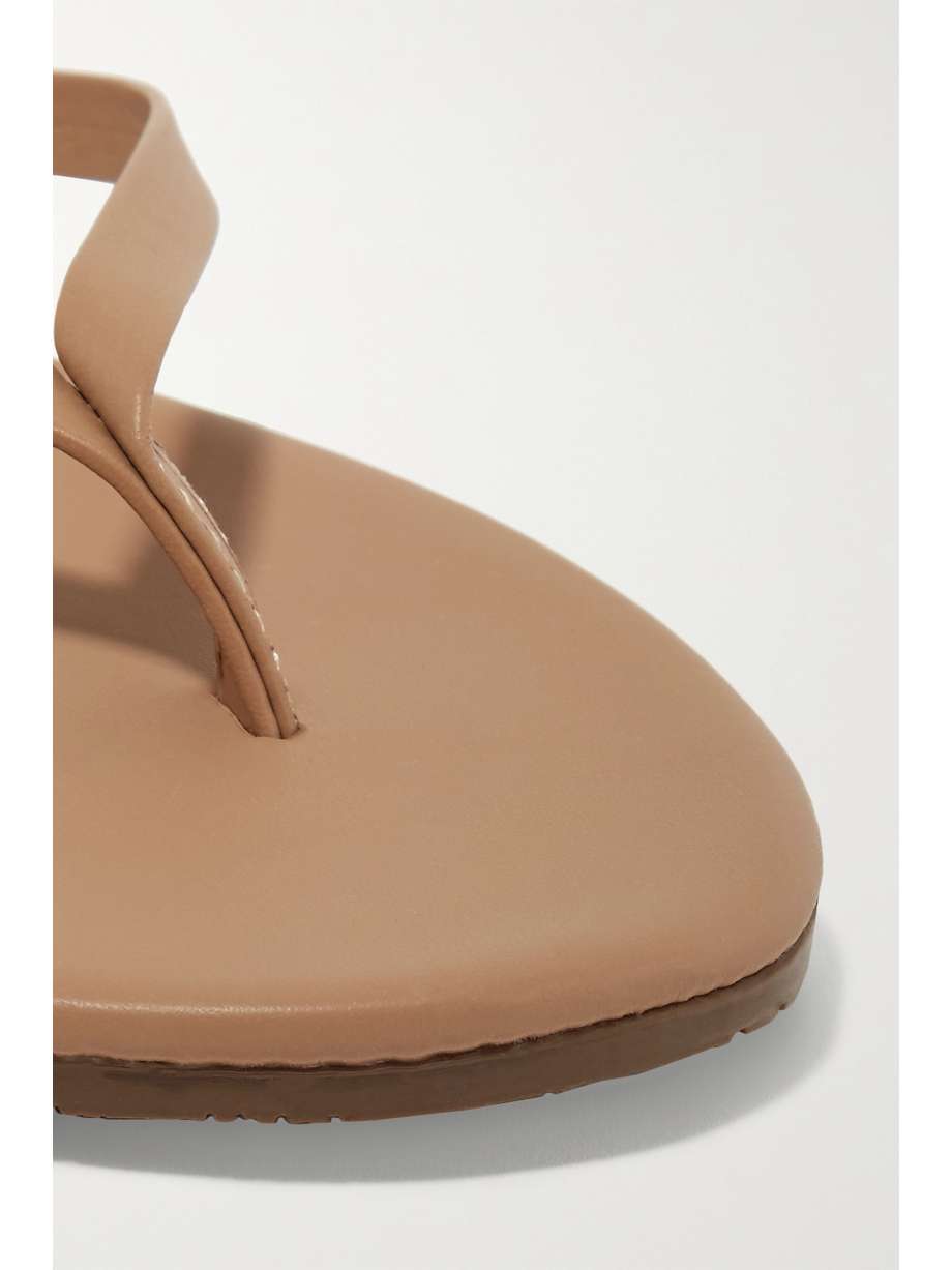 Sand Foundations Matte leather flip flops | TKEES | NET-A-PORTER