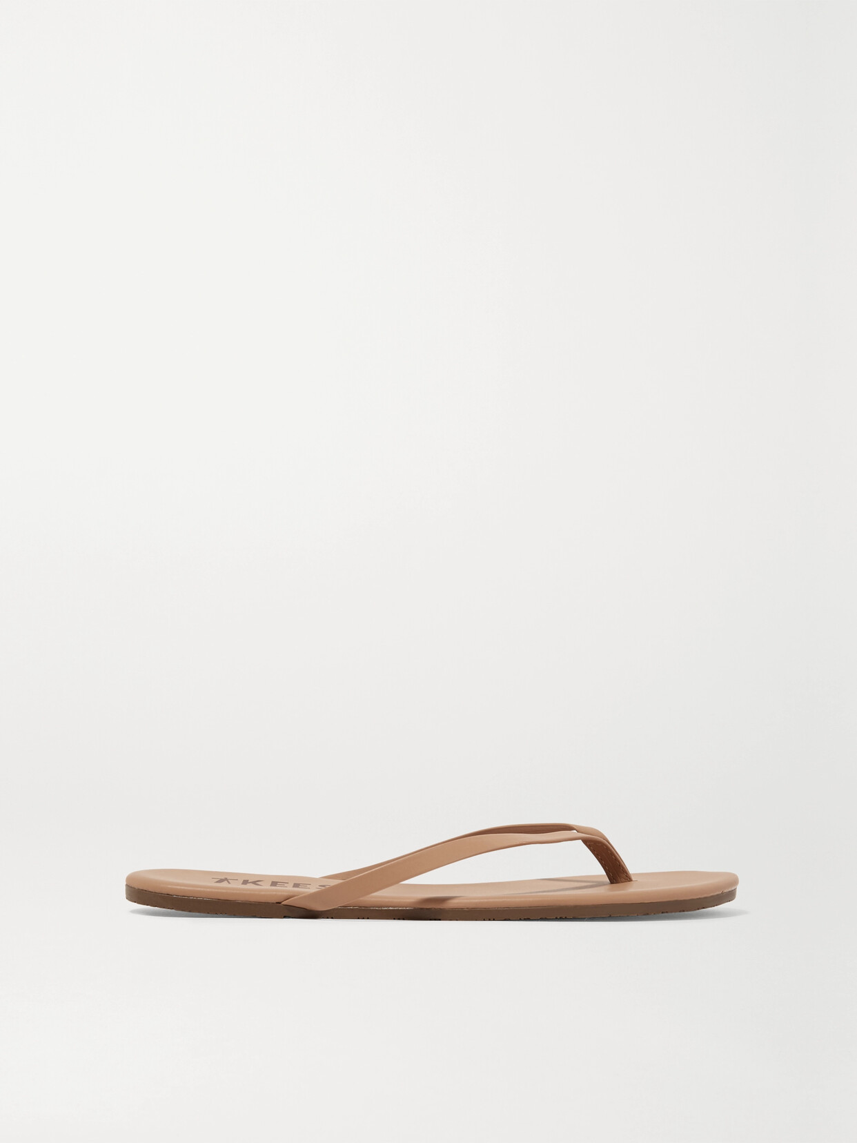 Tkees Foundations Matte Leather Flip Flops In Neutrals