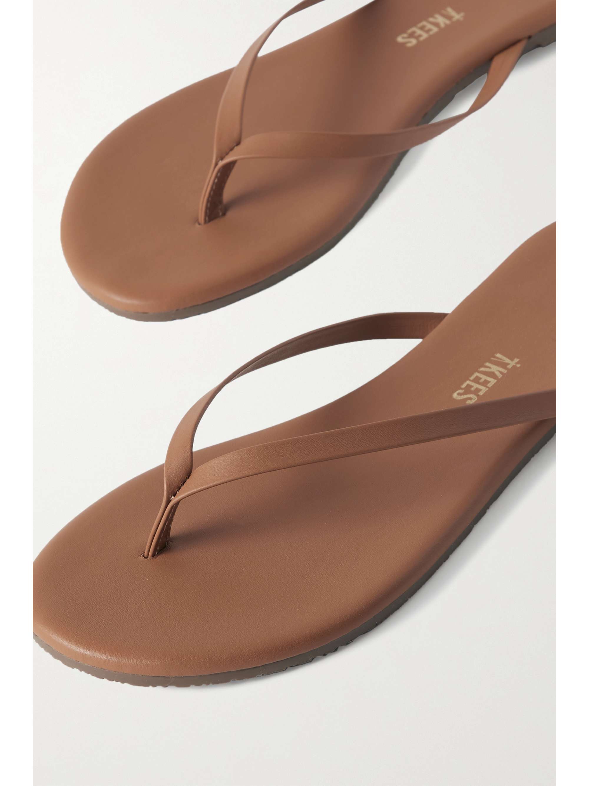 TKEES Glitters metallic suede flip flops